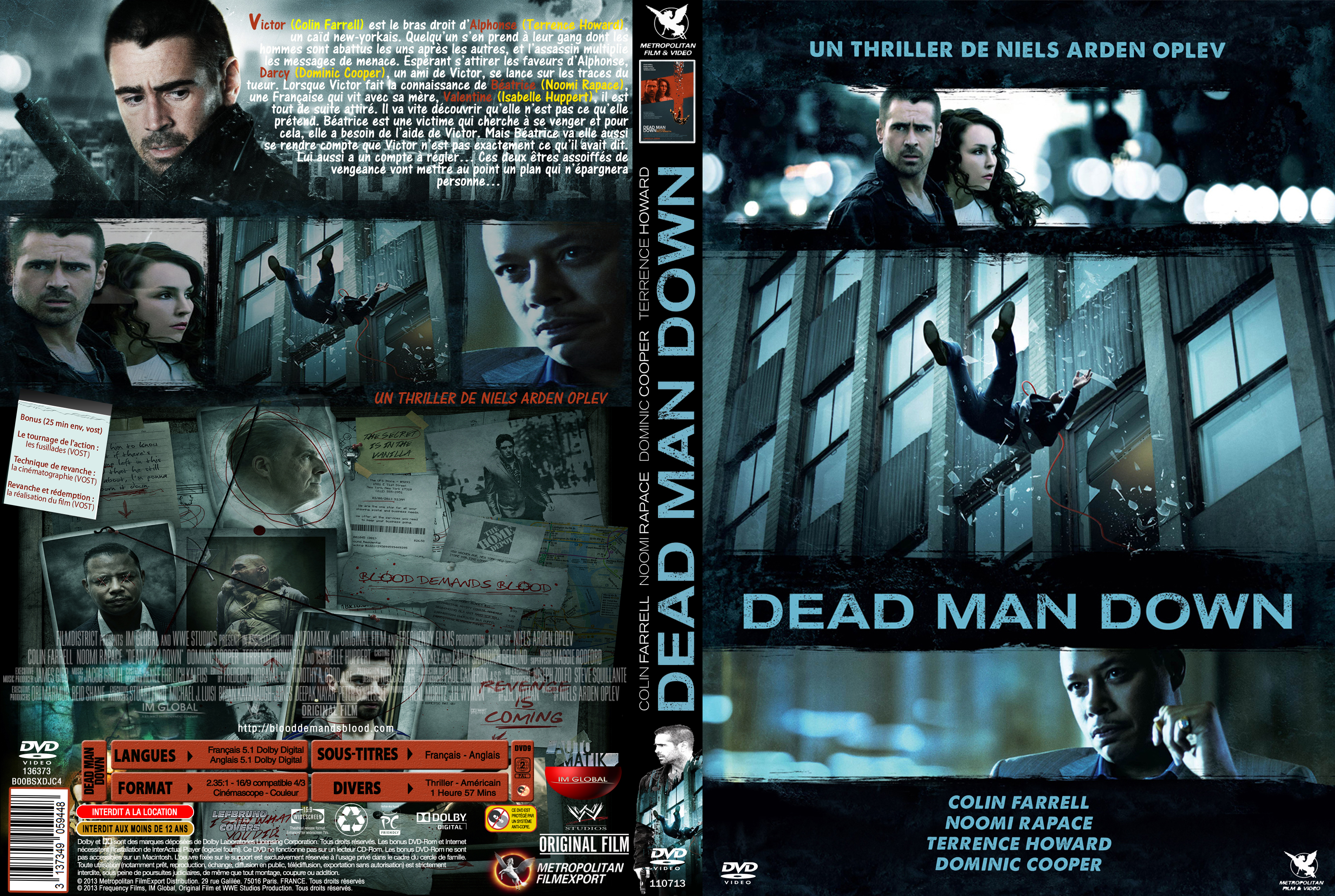 Jaquette DVD Dead Man Down custom v3