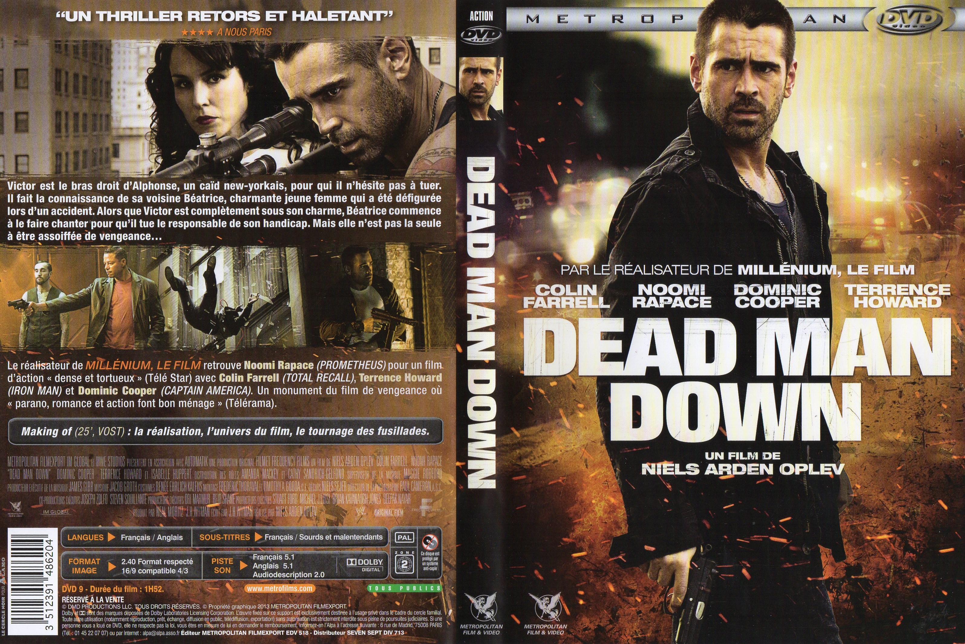 Jaquette DVD Dead Man Down v2