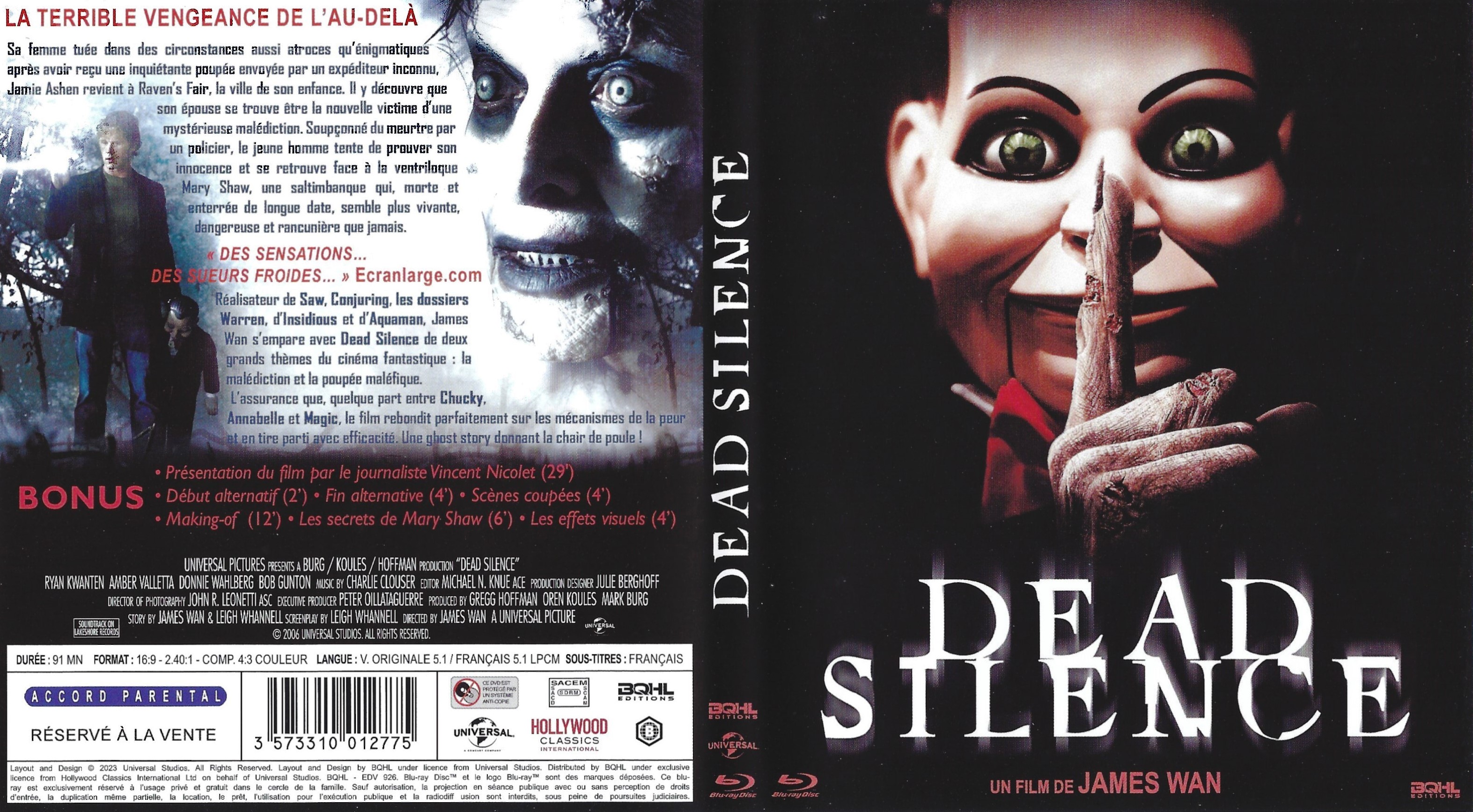 Jaquette DVD Dead Silence (BLU-RAY) v2