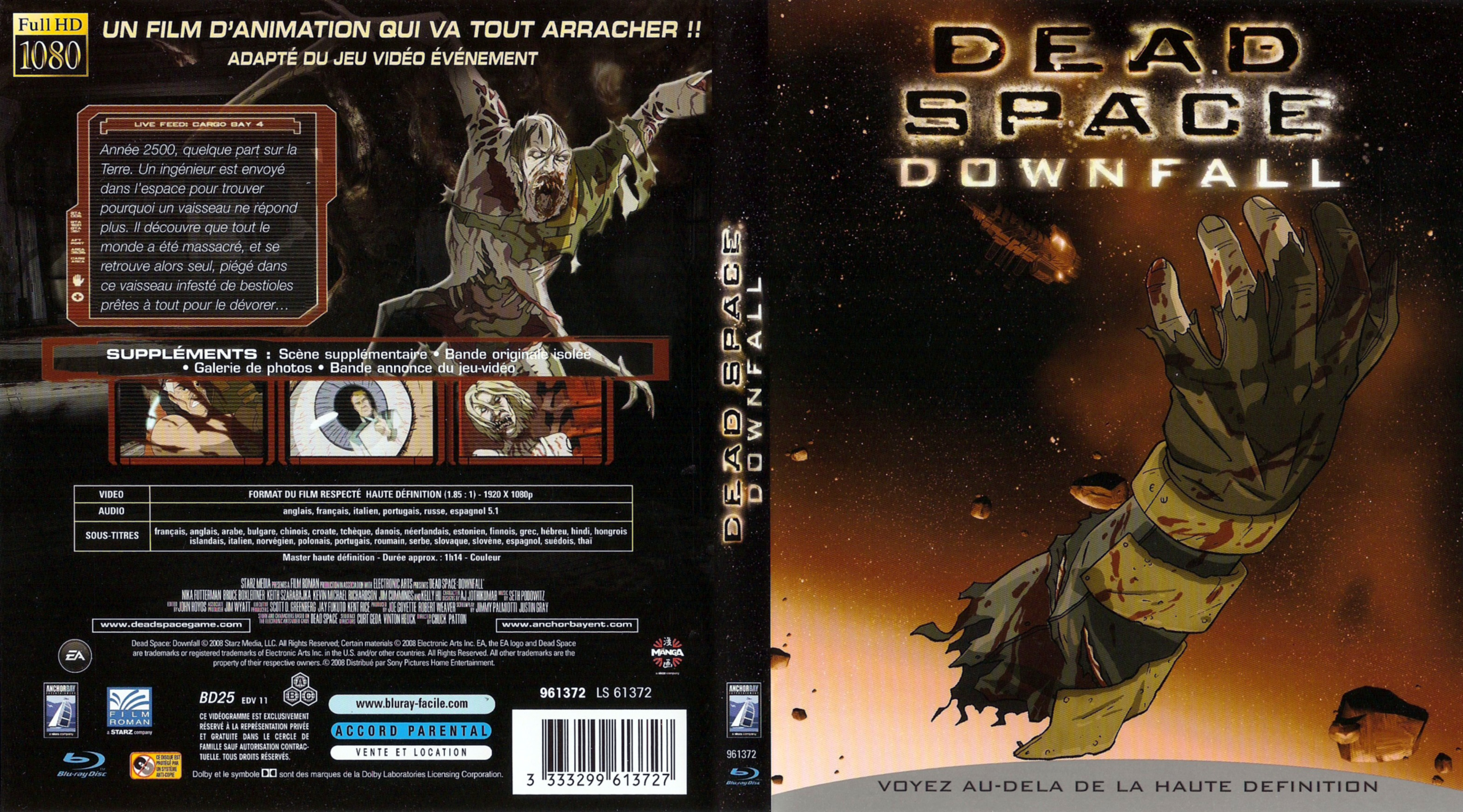 Jaquette DVD Dead Space Downfall (BLU-RAY)