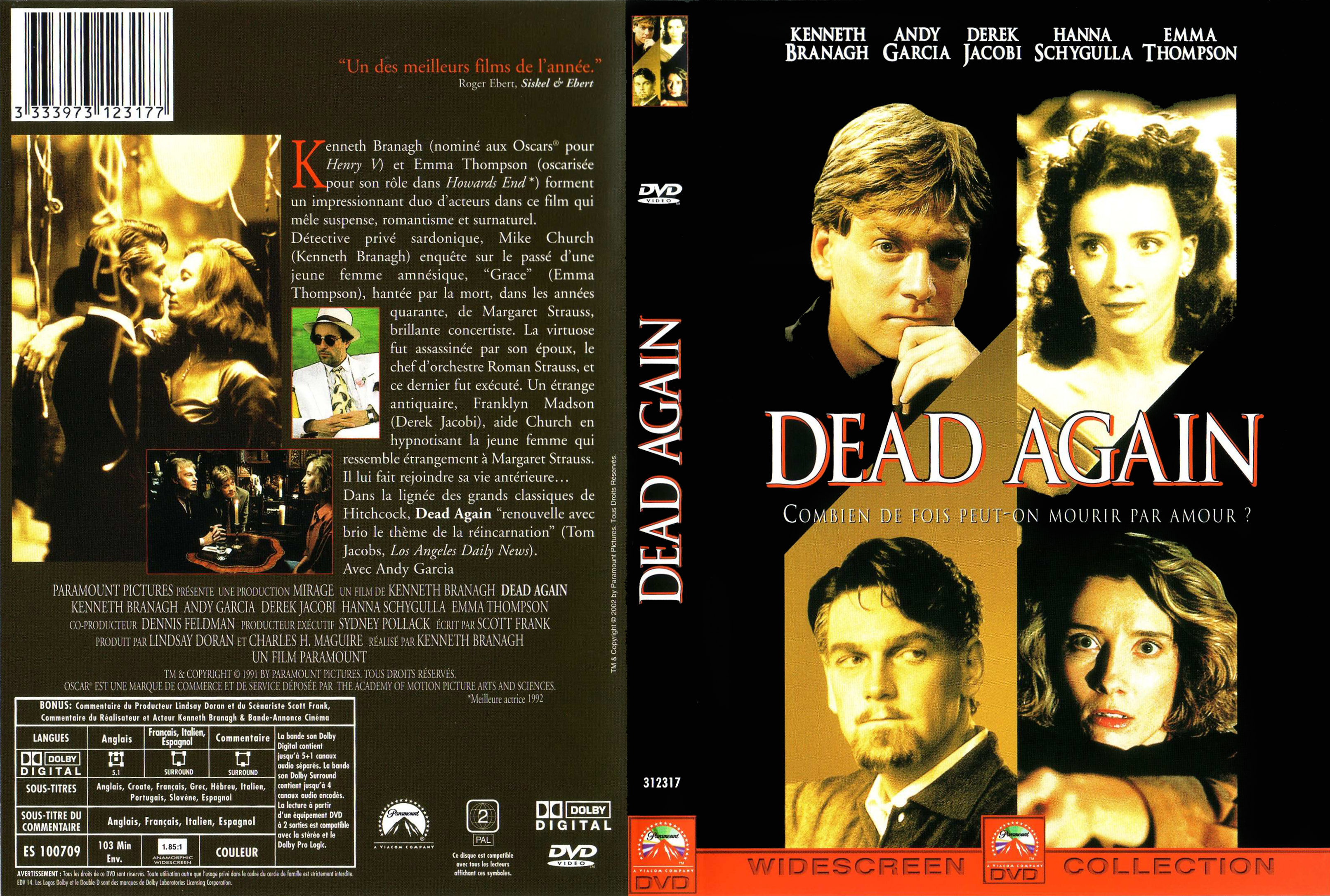 Jaquette DVD Dead again