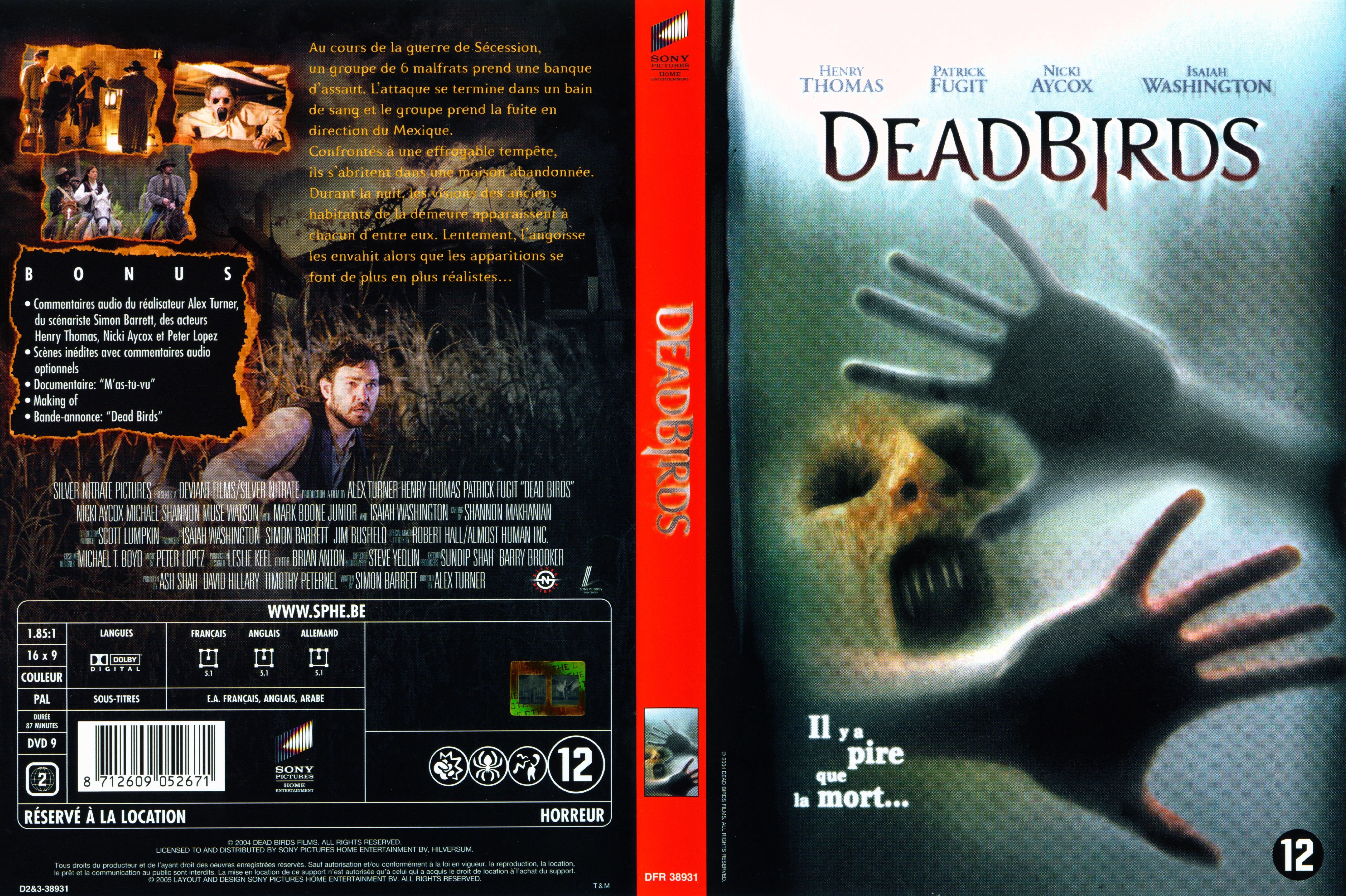 Jaquette DVD Dead birds v2