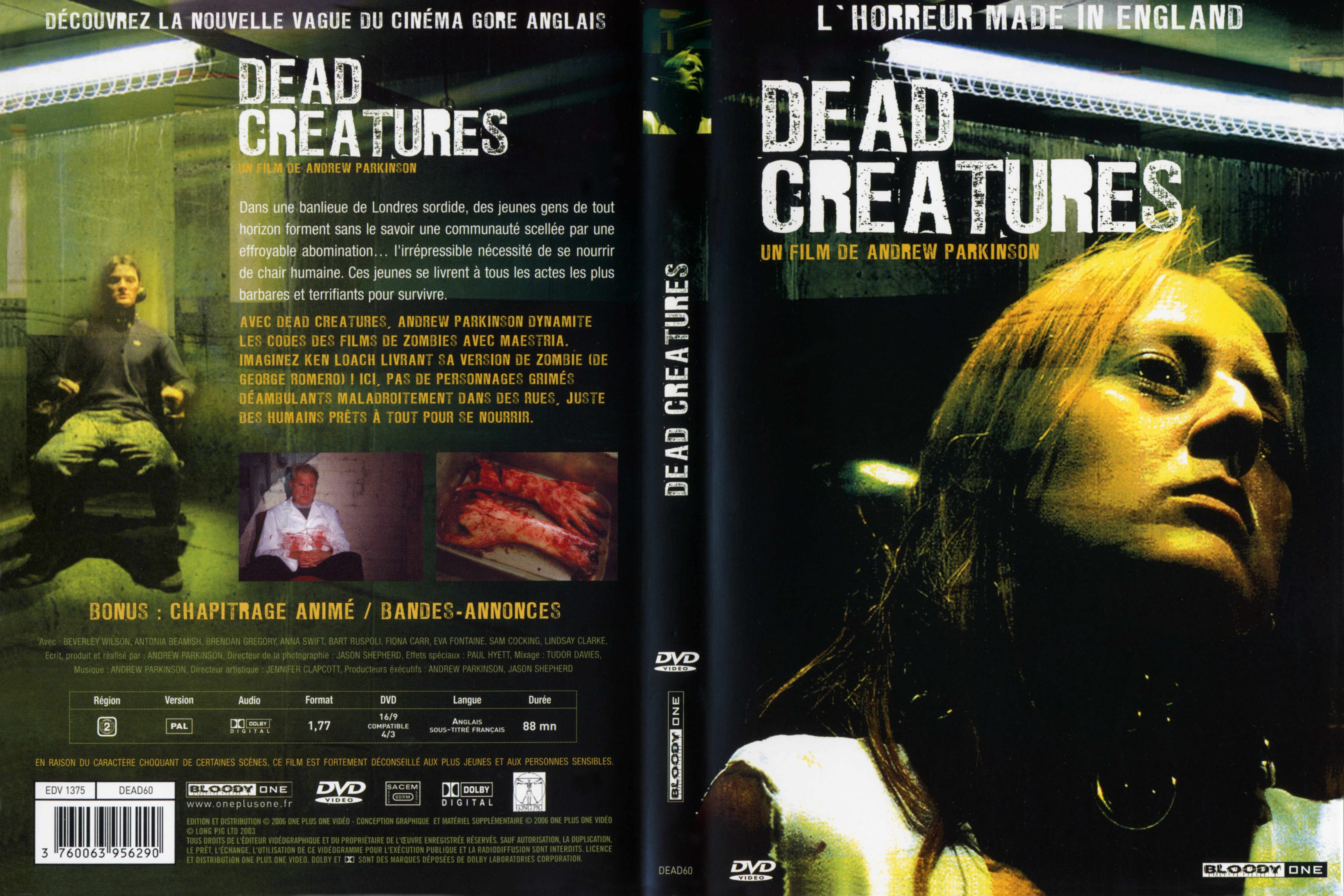 Jaquette DVD Dead creatures