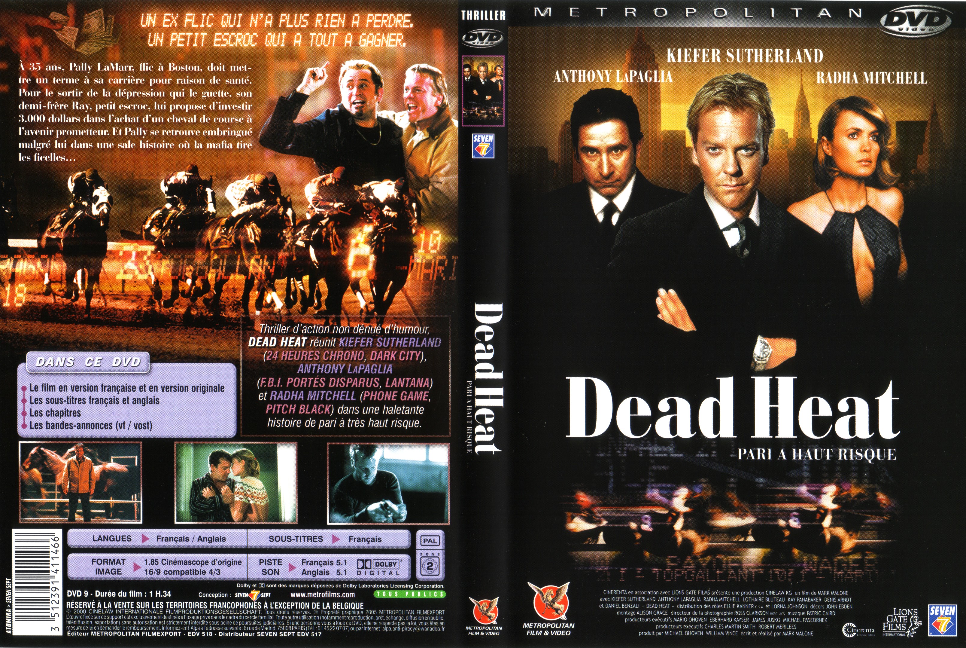 Jaquette DVD Dead heat