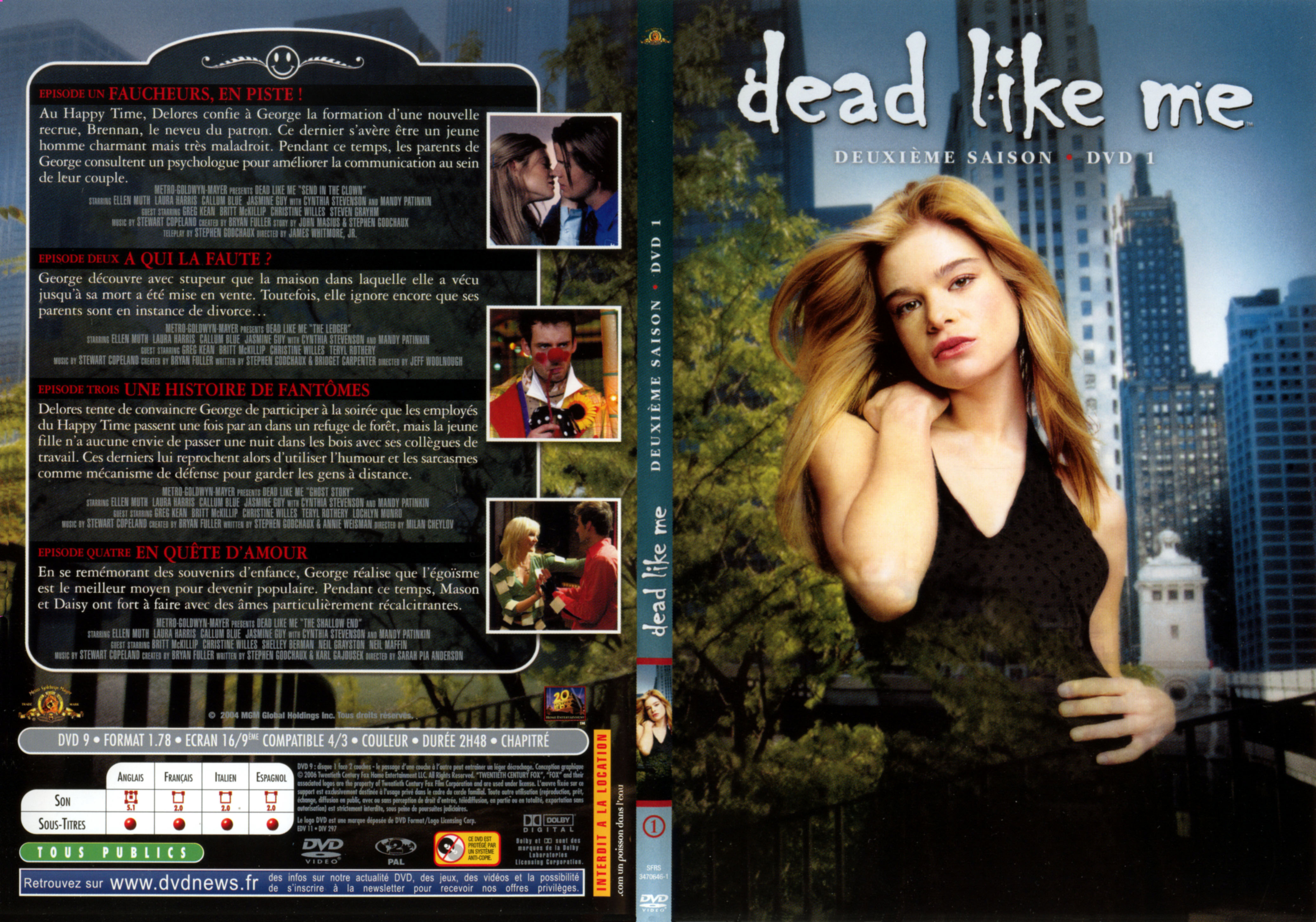 Jaquette DVD Dead like me Saison 2 DVD 1