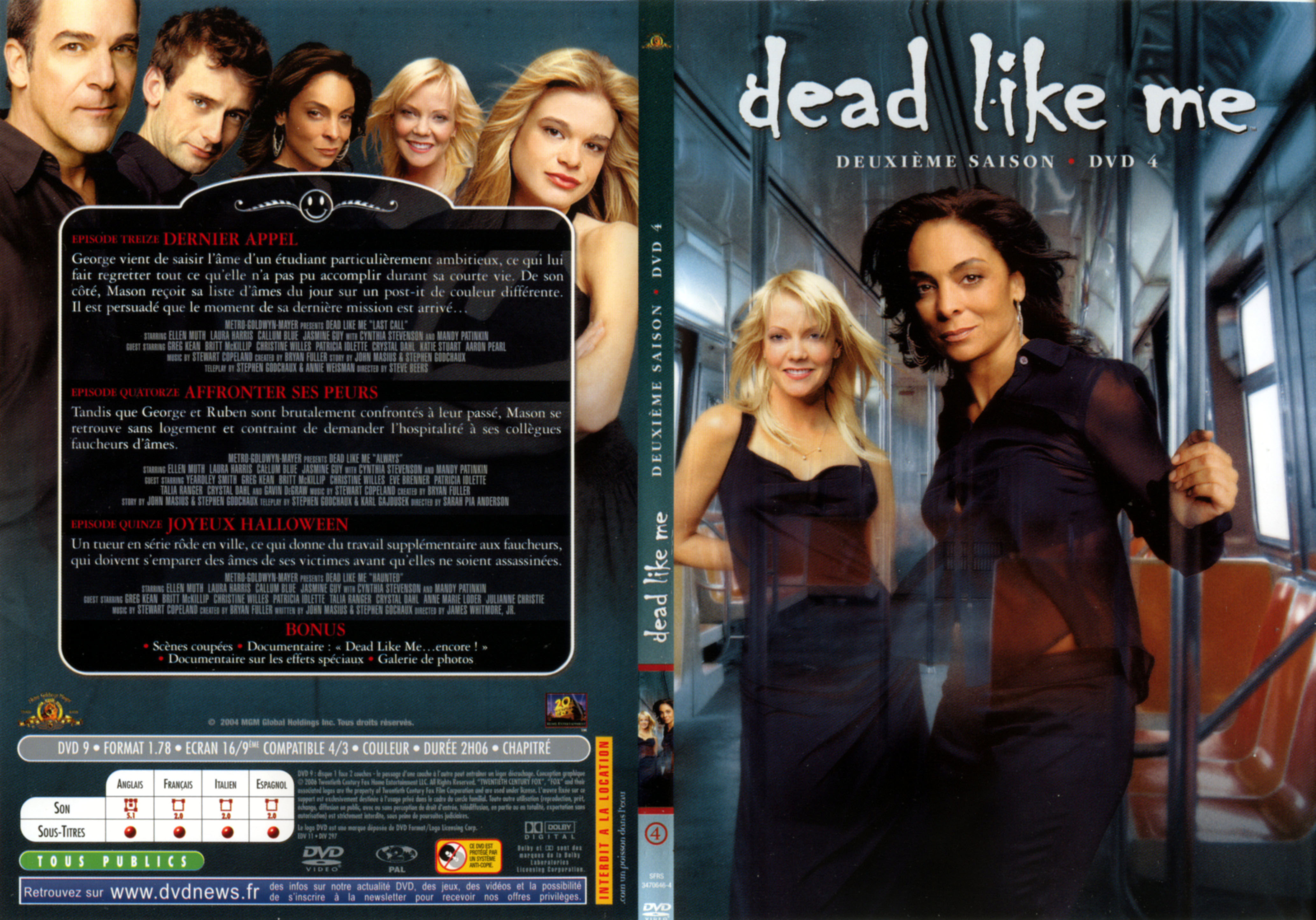 Jaquette DVD Dead like me Saison 2 DVD 4