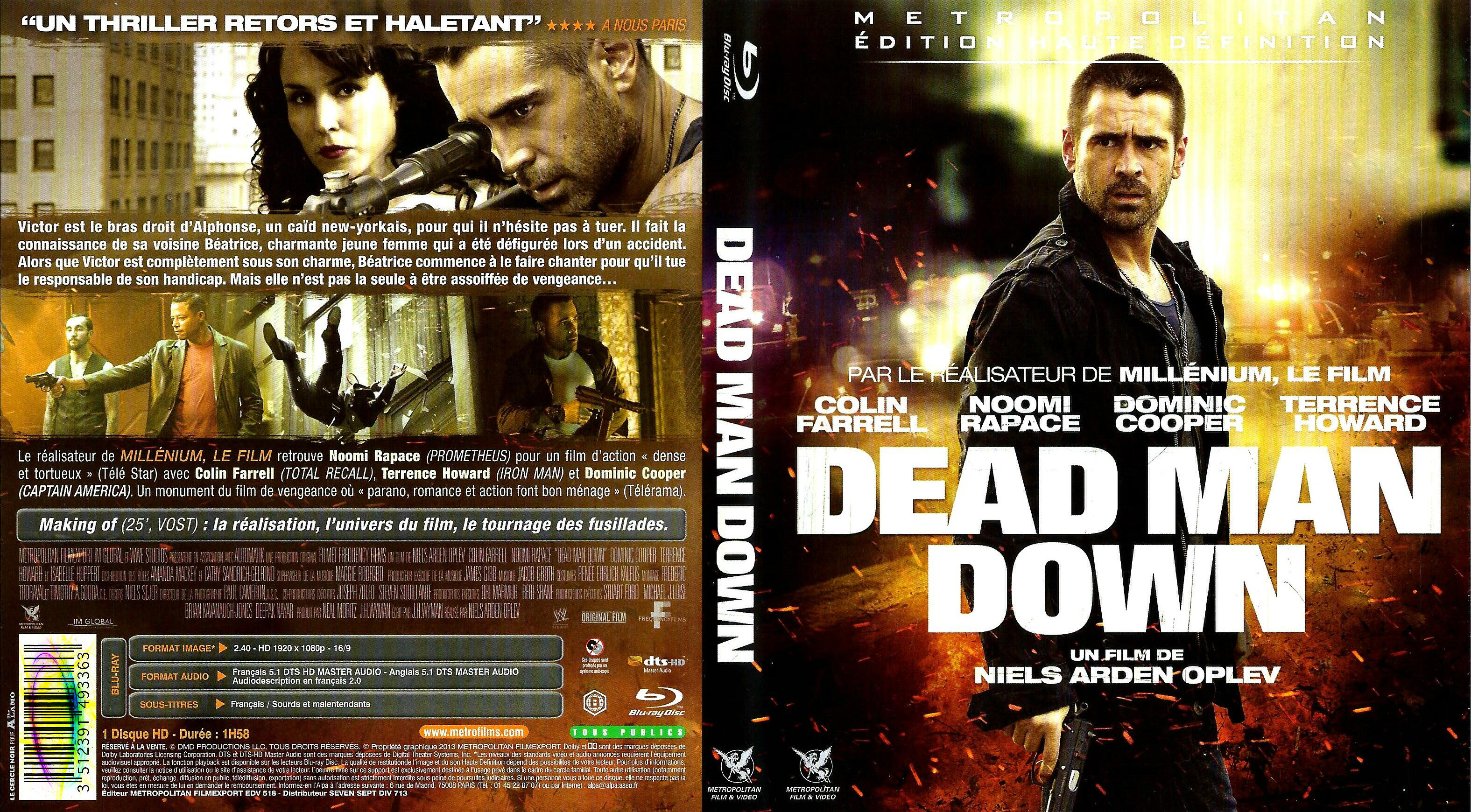 Jaquette DVD Dead man down (BLU-RAY)