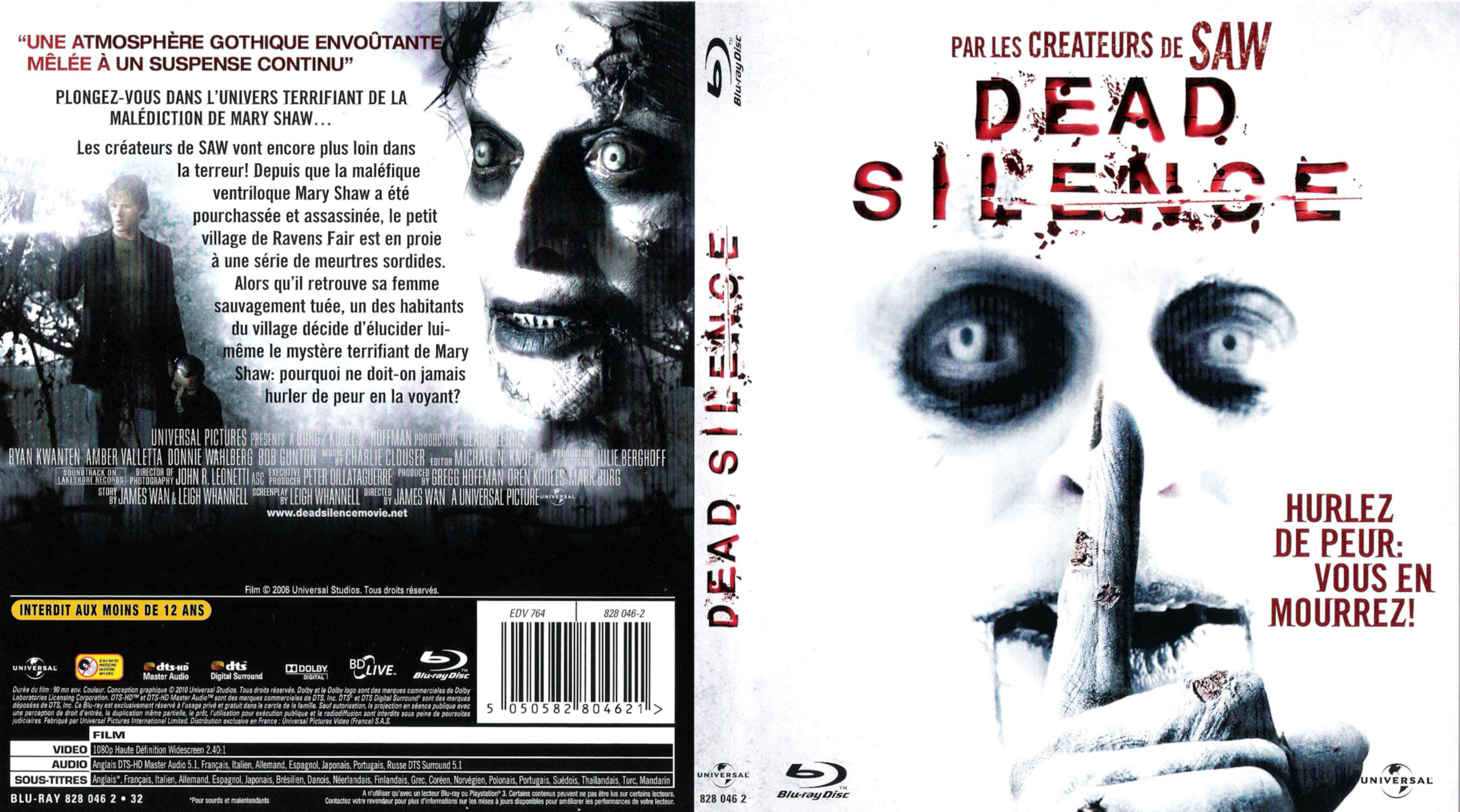 Jaquette DVD Dead silence (BLU-RAY)