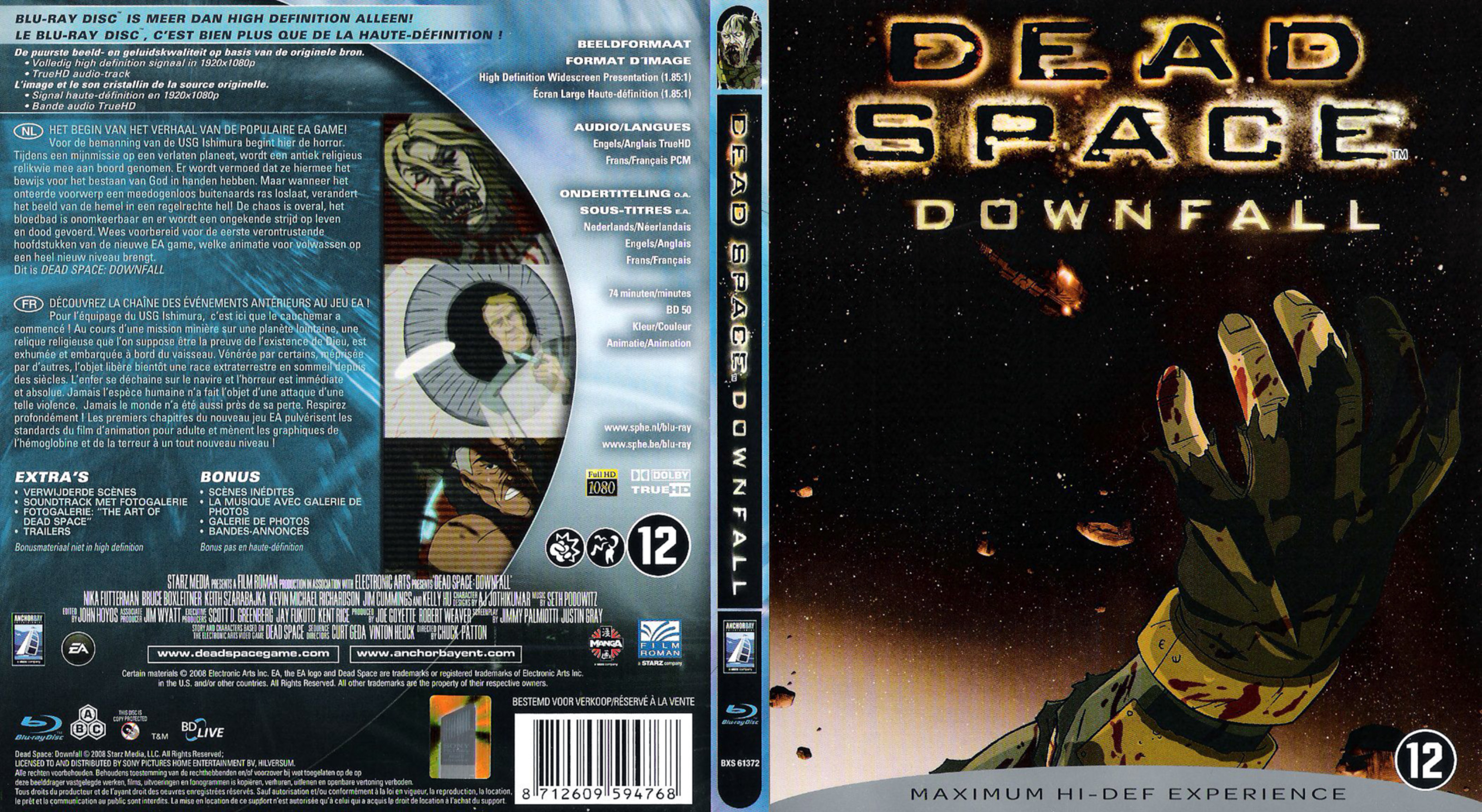 Jaquette DVD Dead space downfall (BLU-RAY)