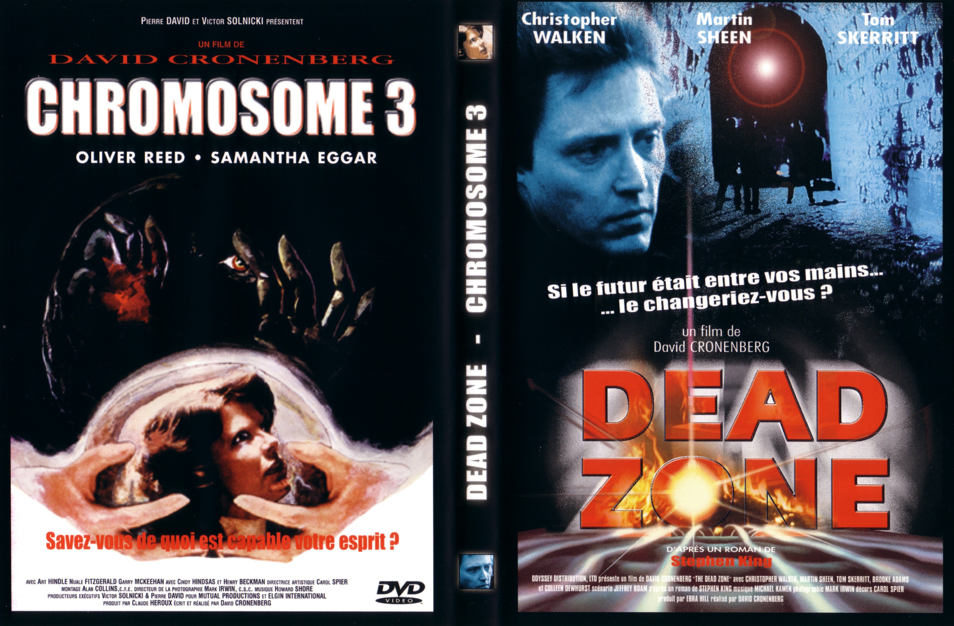 Jaquette DVD Dead zone + Chromosome 3