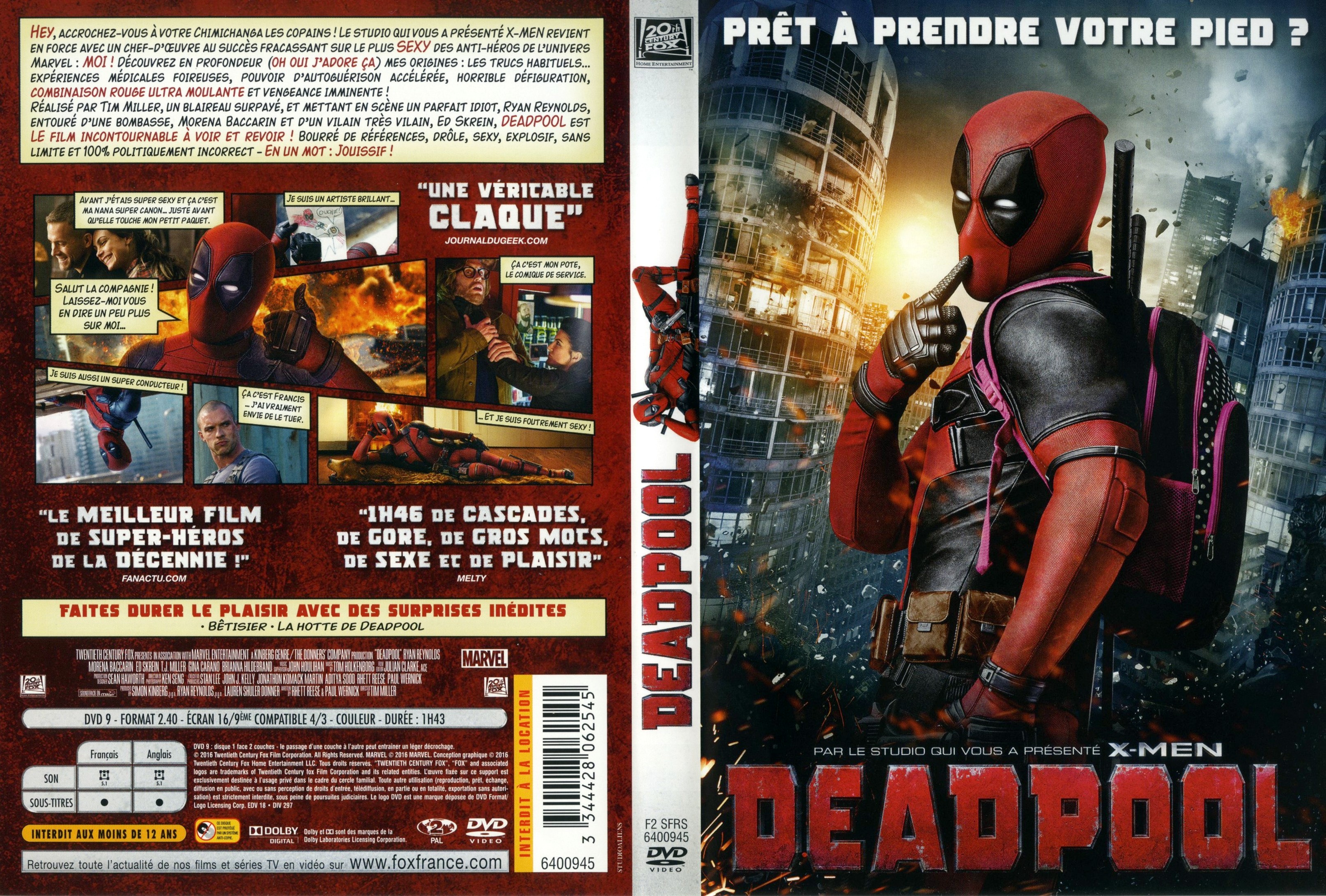 Jaquette DVD Deadpool