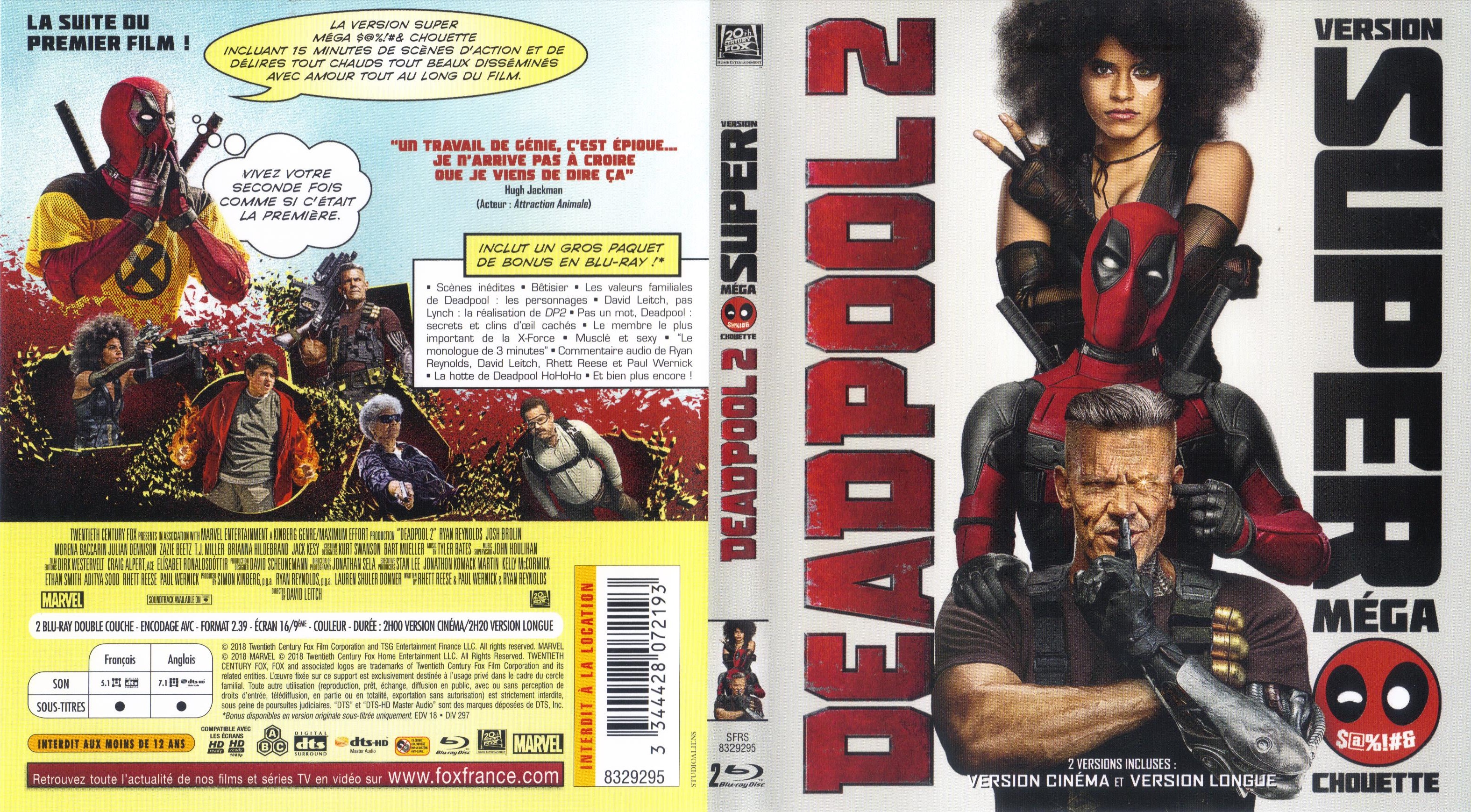 Jaquette DVD Deadpool 2 (BLU-RAY)