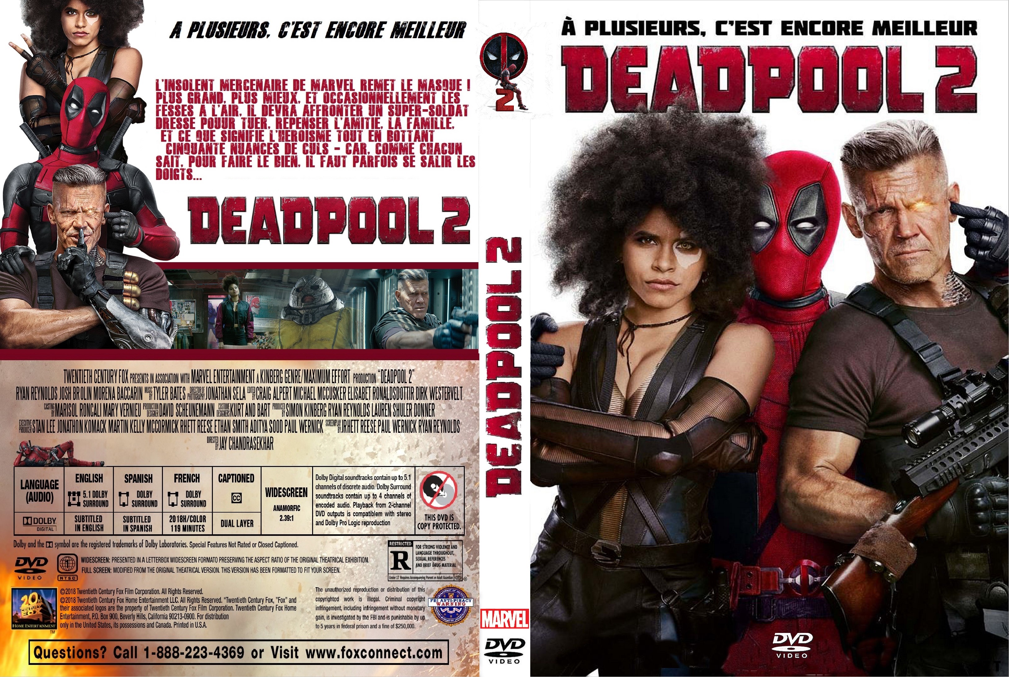 Jaquette DVD Deadpool 2 custom