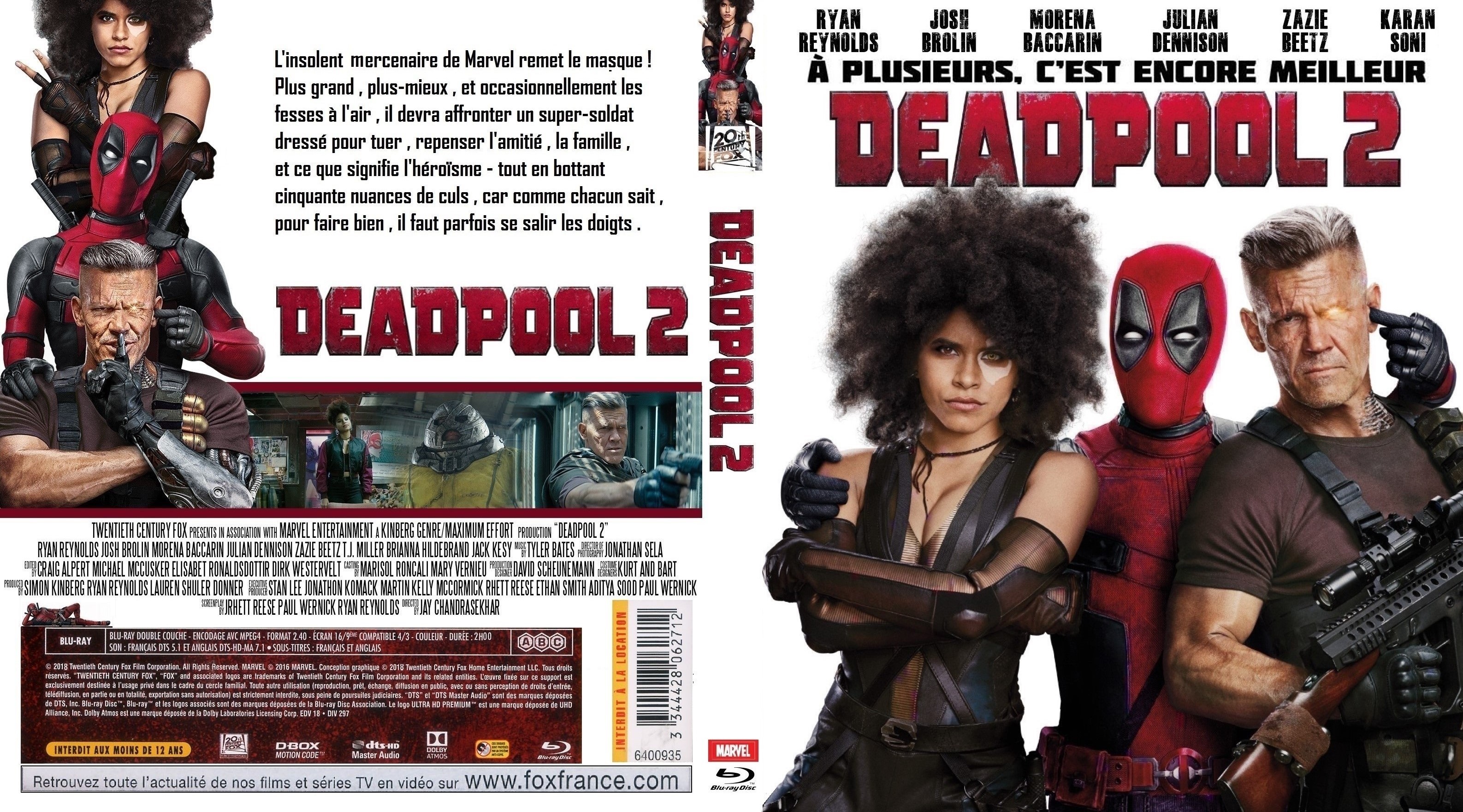 Jaquette DVD Deadpool 2 custom (BLU-RAY)