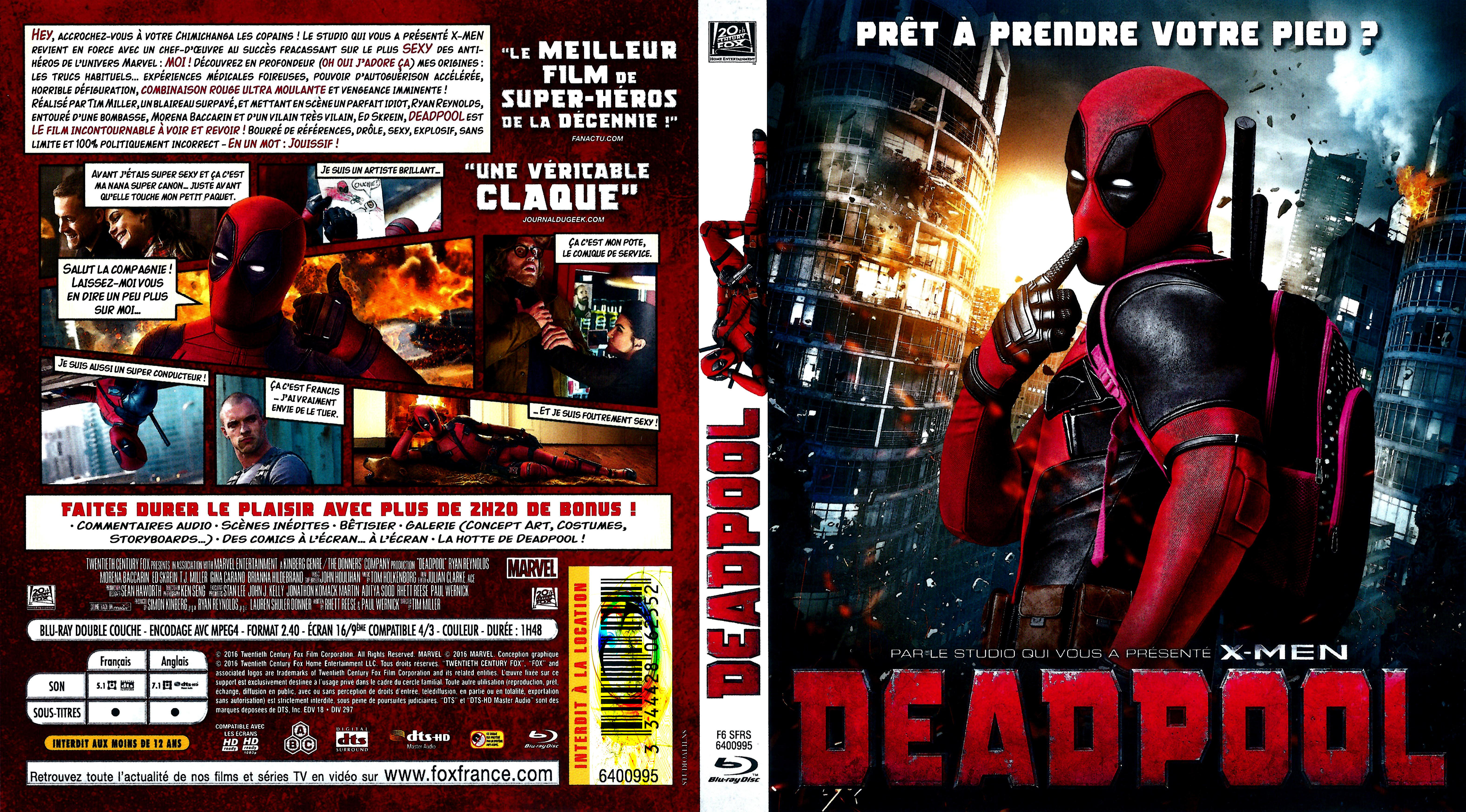 Jaquette DVD Deadpool (BLU-RAY)