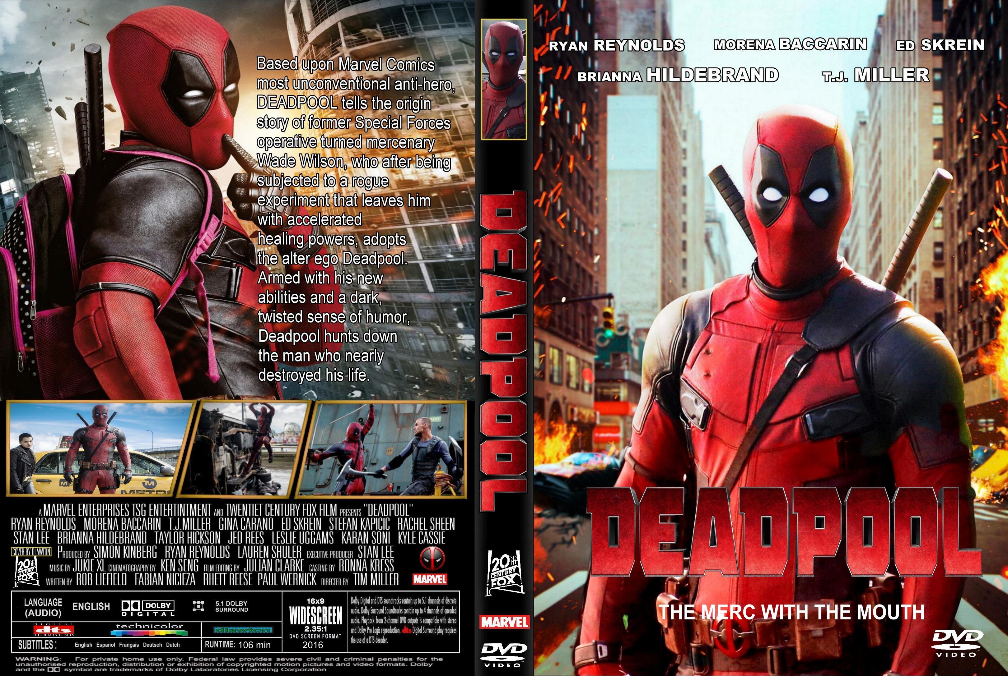 Jaquette DVD Deadpool custom