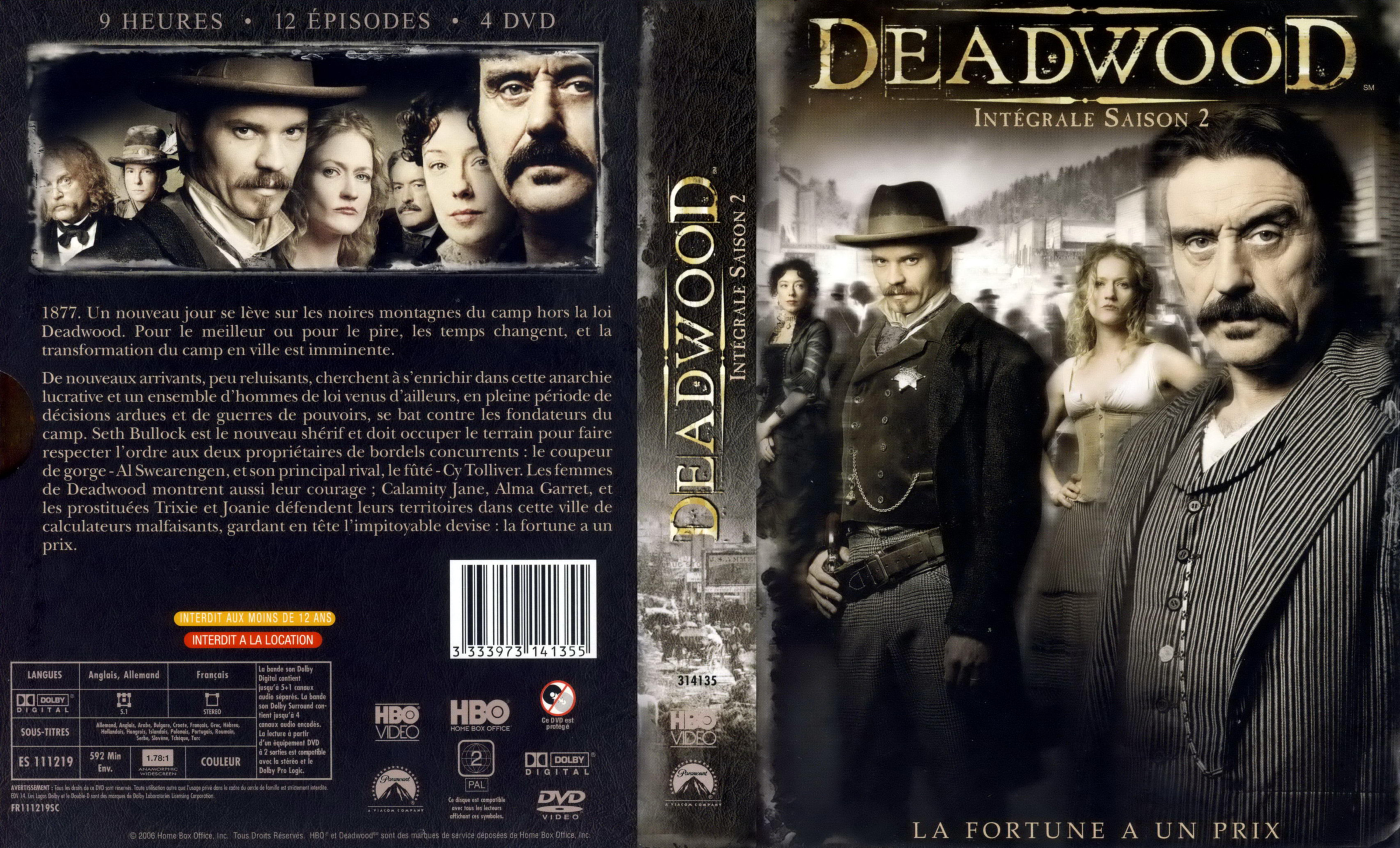 Jaquette DVD Deadwood Saison 2 COFFRET