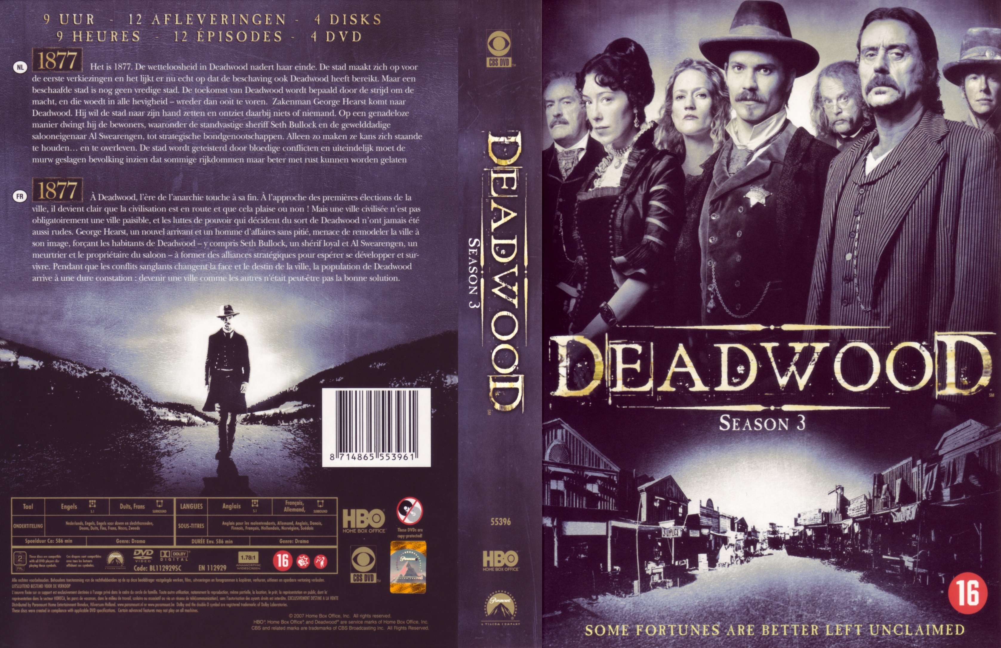 Jaquette DVD Deadwood Saison 3 COFFRET
