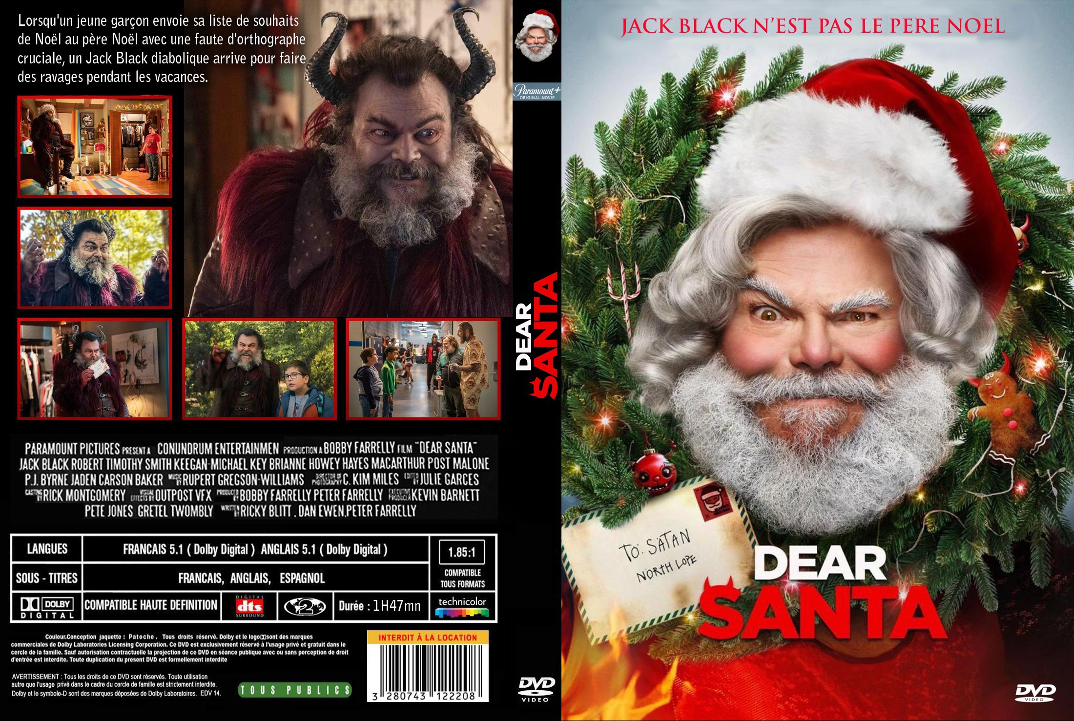 Jaquette DVD Dear Santa custom