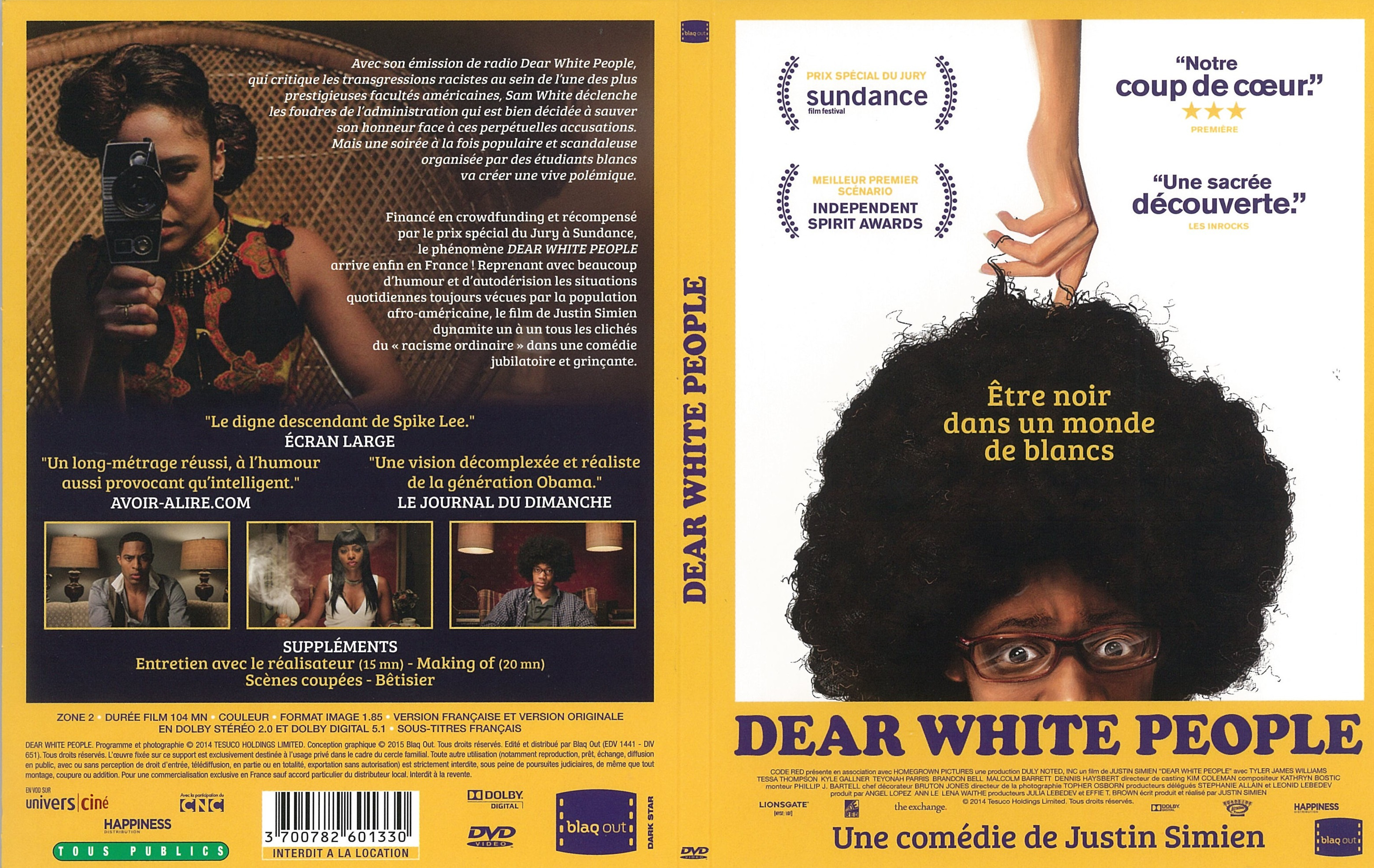 Jaquette DVD Dear White People
