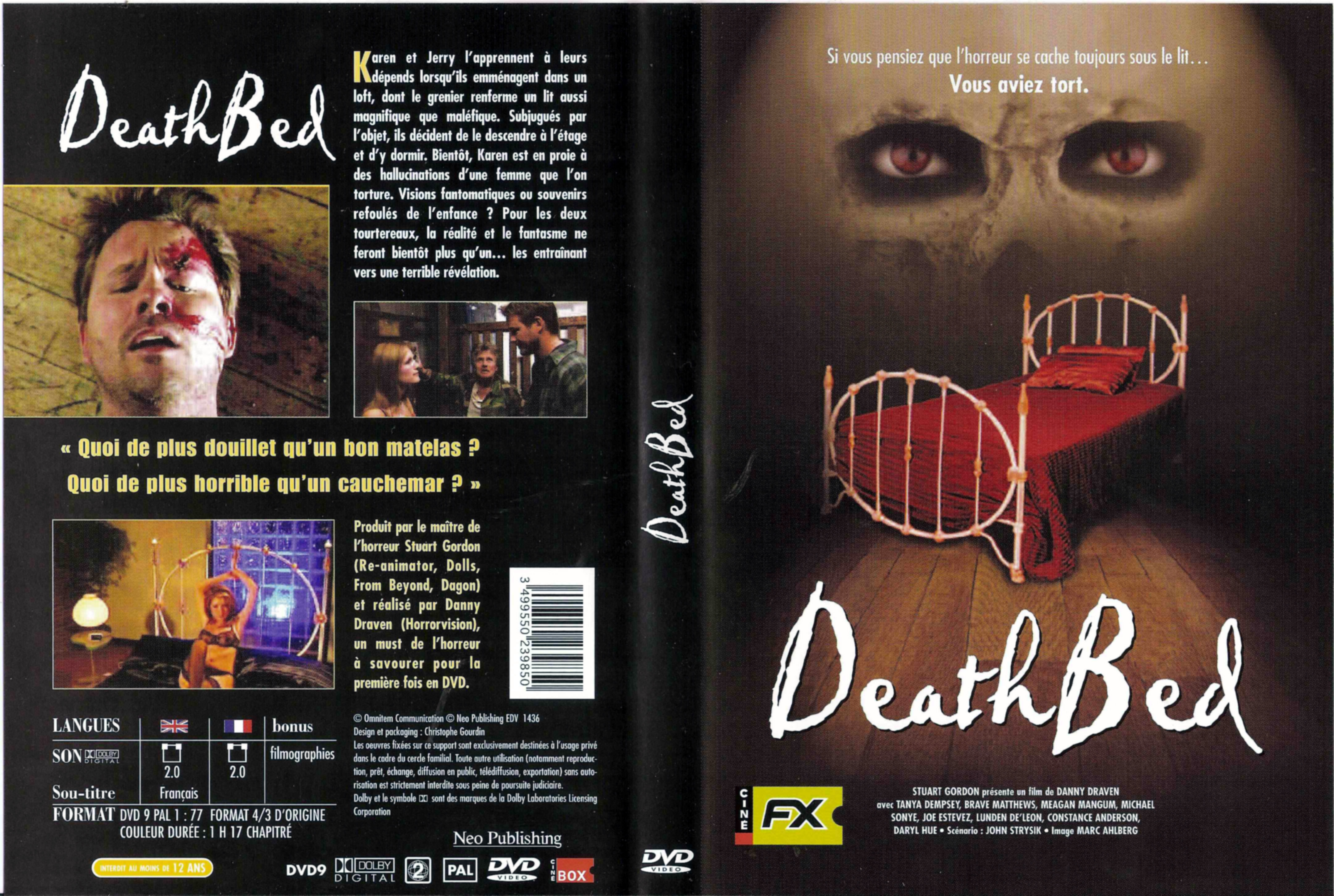 Jaquette DVD Death Bed