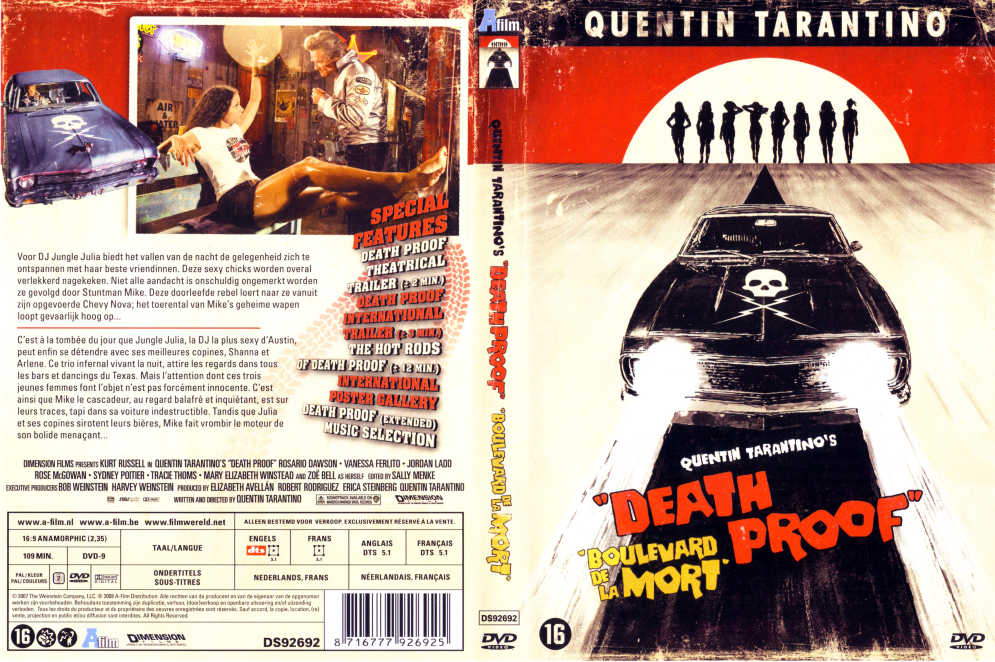 Jaquette DVD Death Proof - Boulevard de la Mort