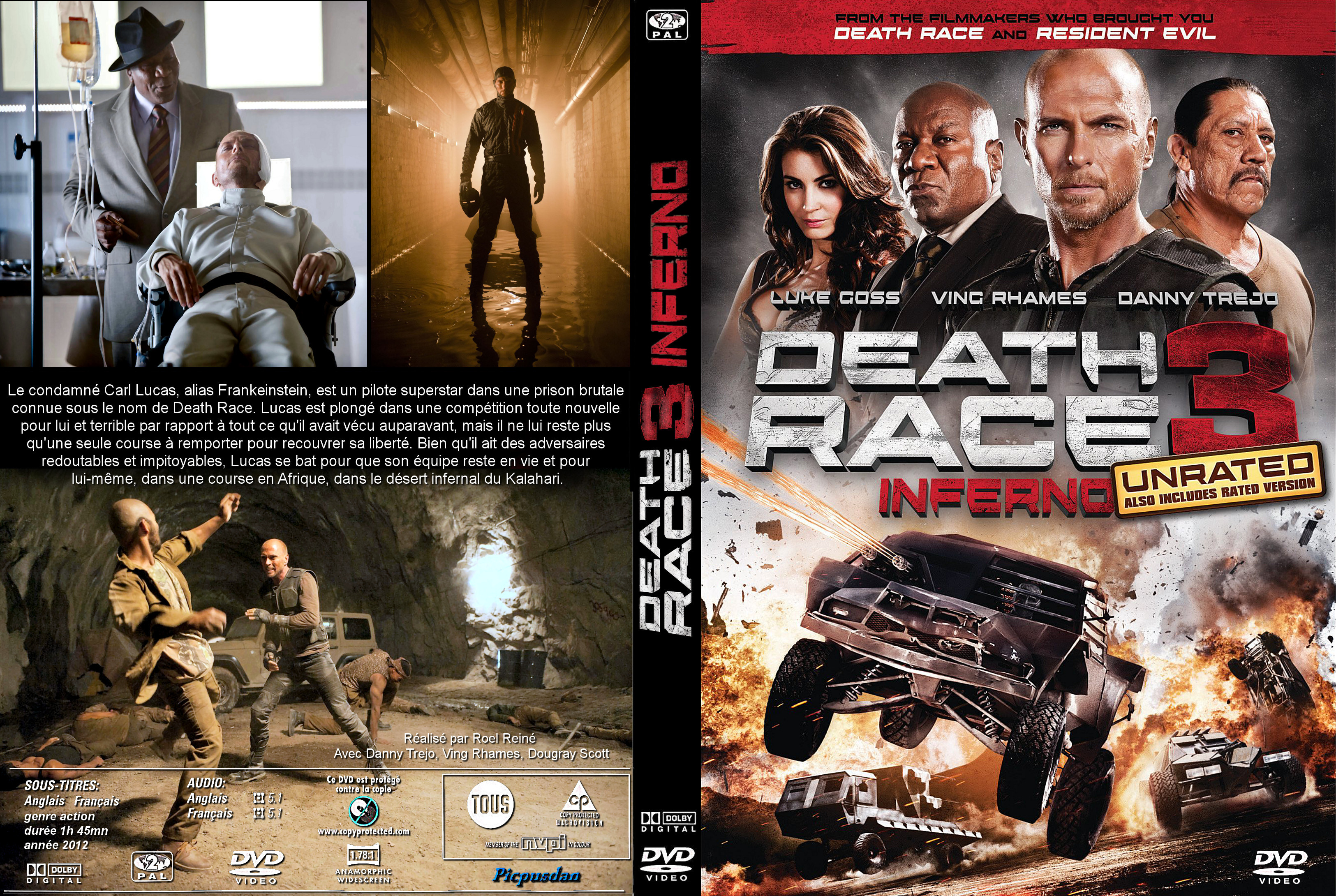 Jaquette DVD Death Race 3 Inferno custom