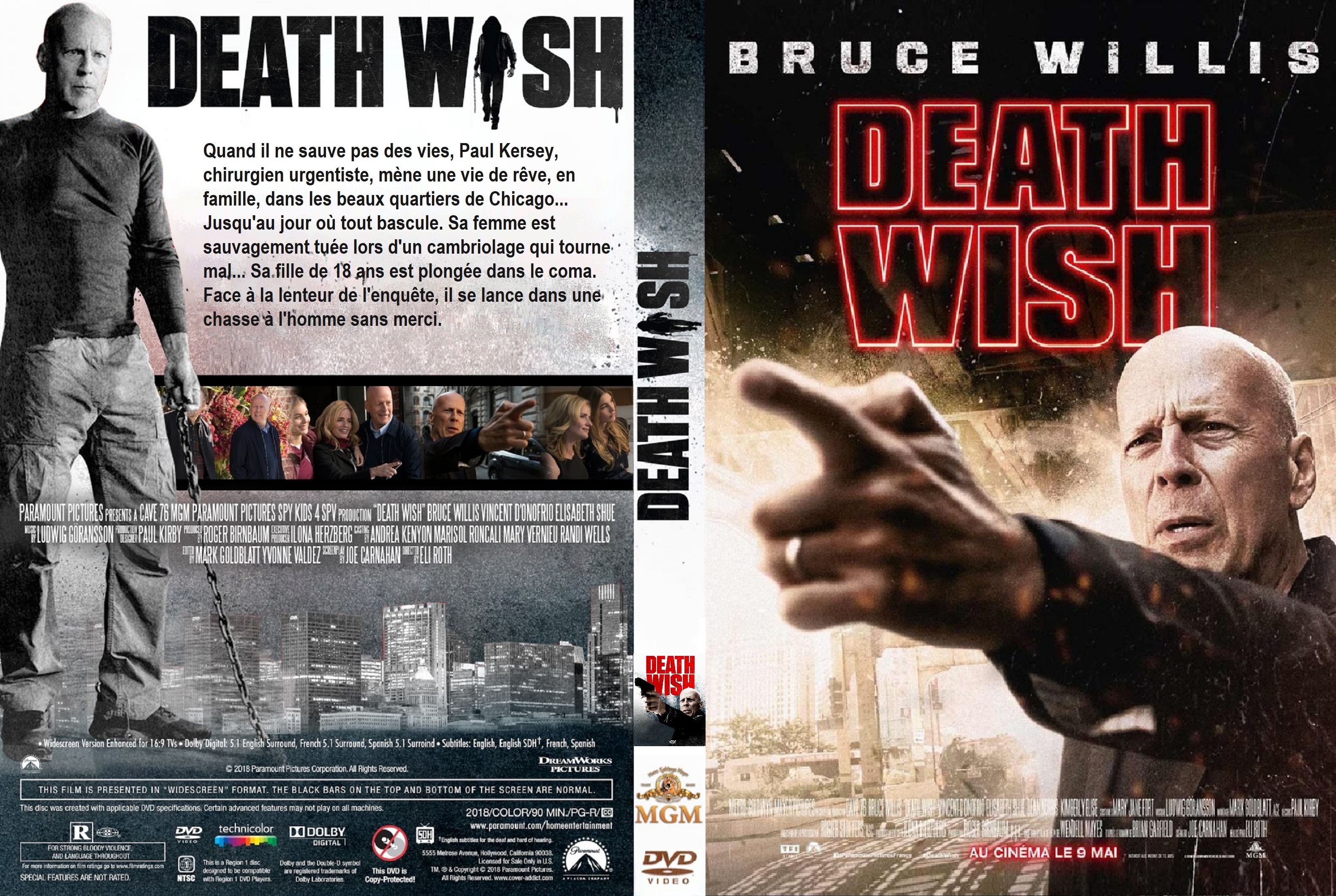 Jaquette DVD Death Wish custom v2