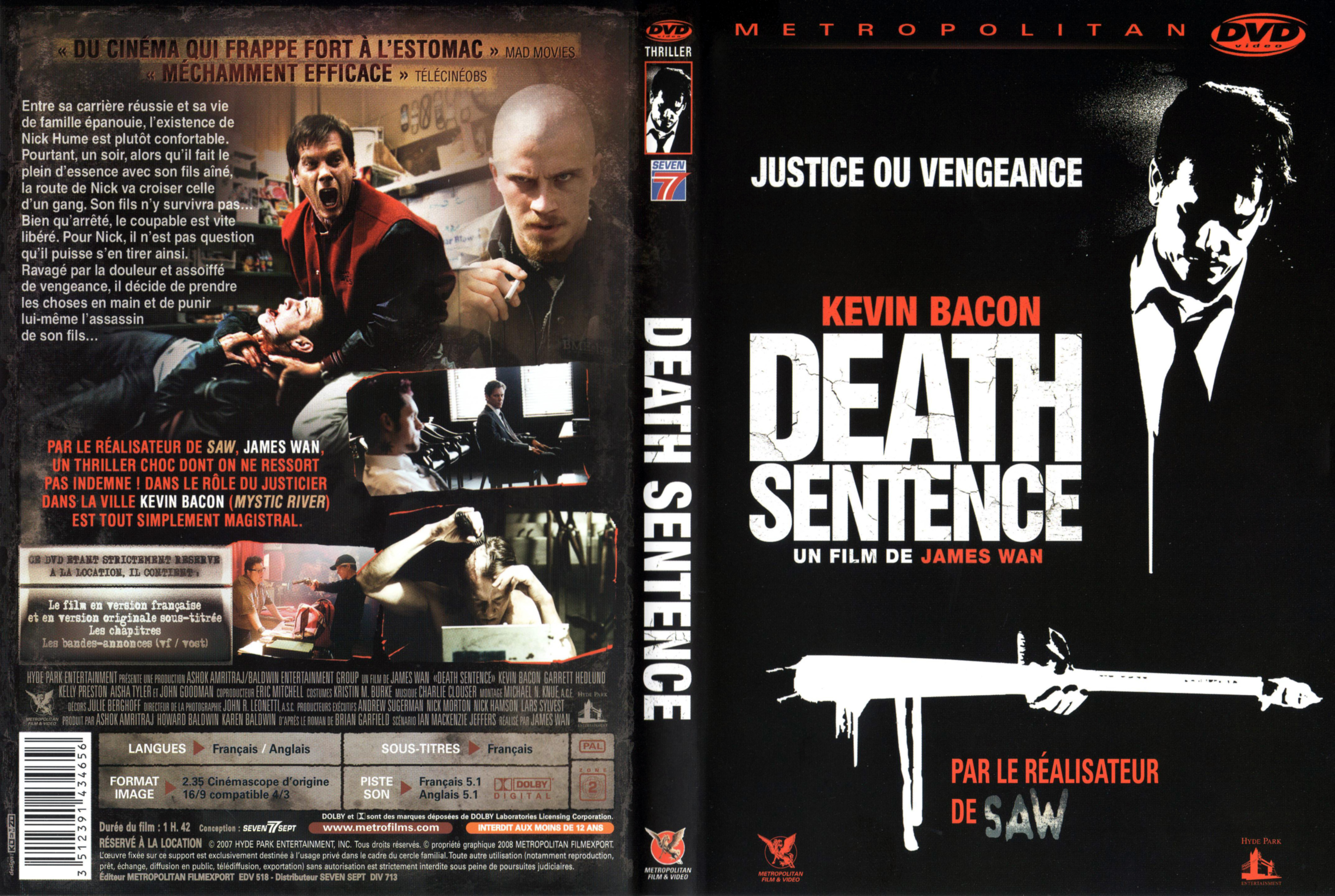 Jaquette DVD Death sentence