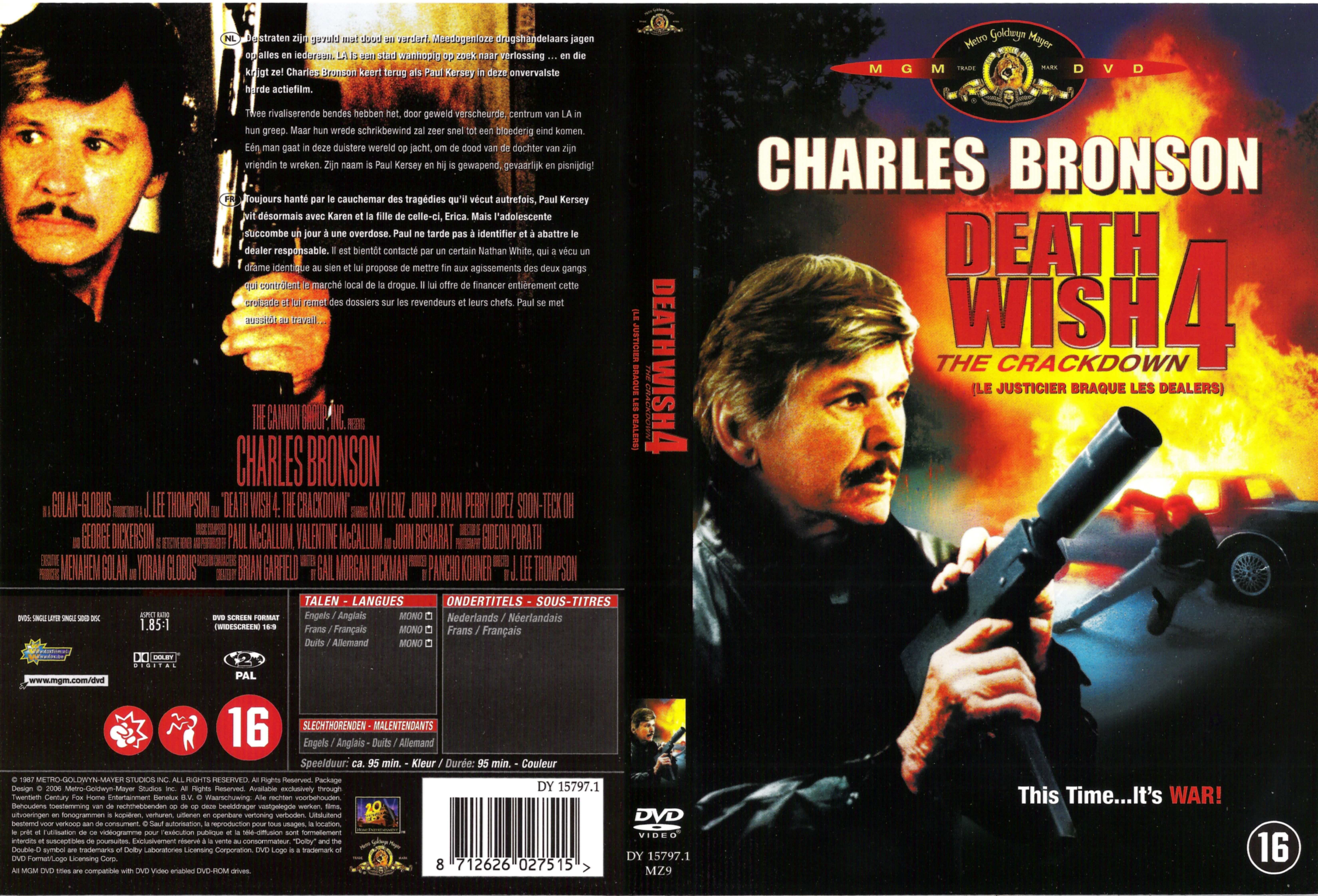 Jaquette DVD Death wish 4 - Le justicier braque les dealers