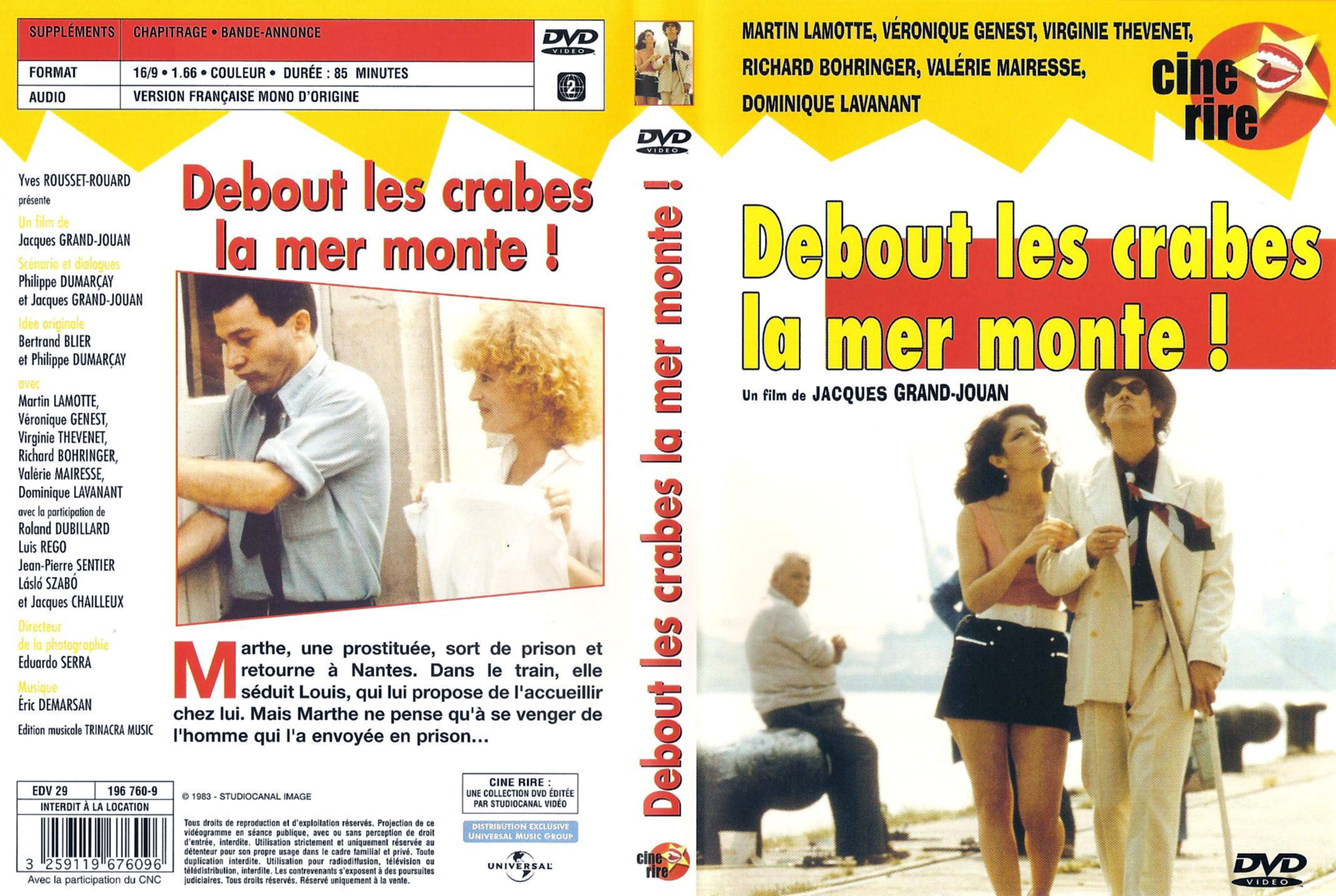 Jaquette DVD Debout les crabes la mer monte