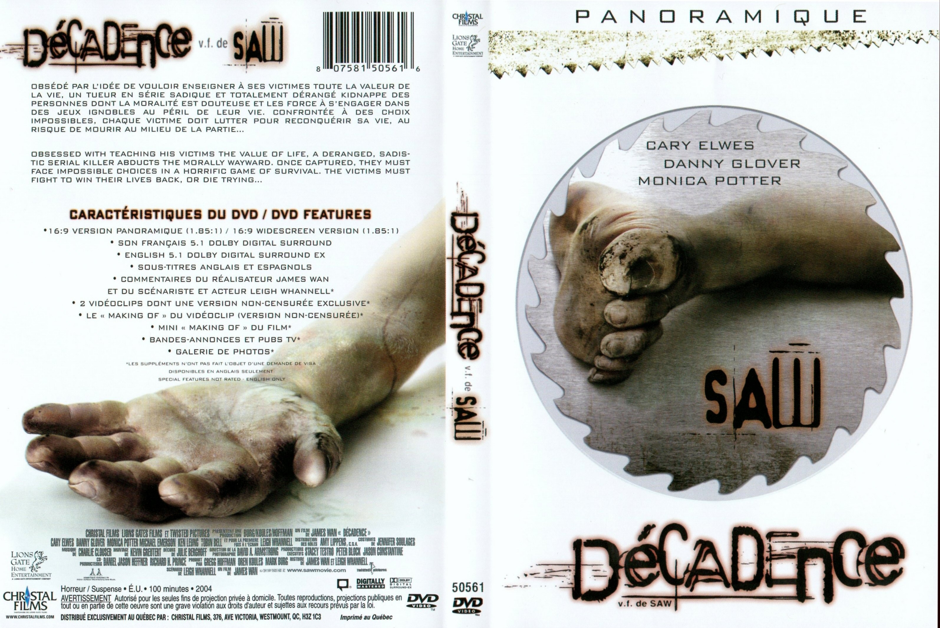 Jaquette DVD Dcadence
