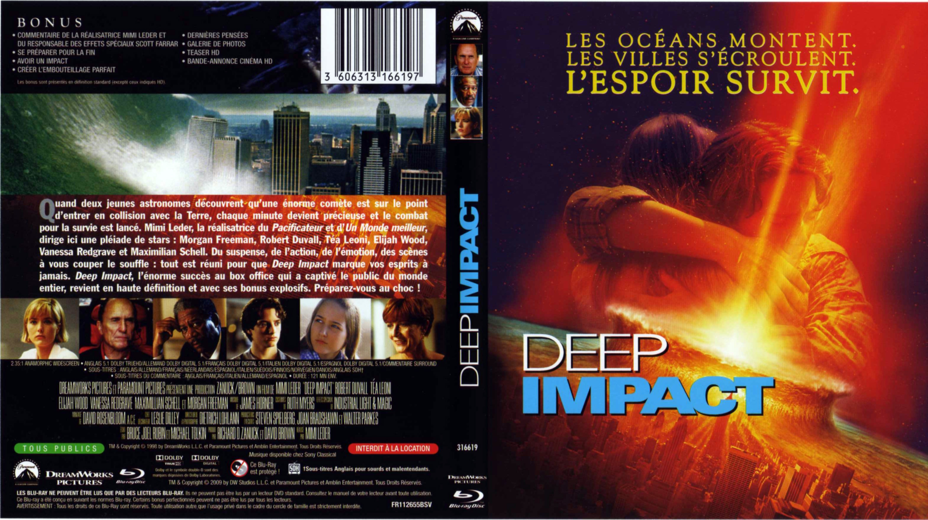 Jaquette DVD Deep Impact (BLU-RAY)