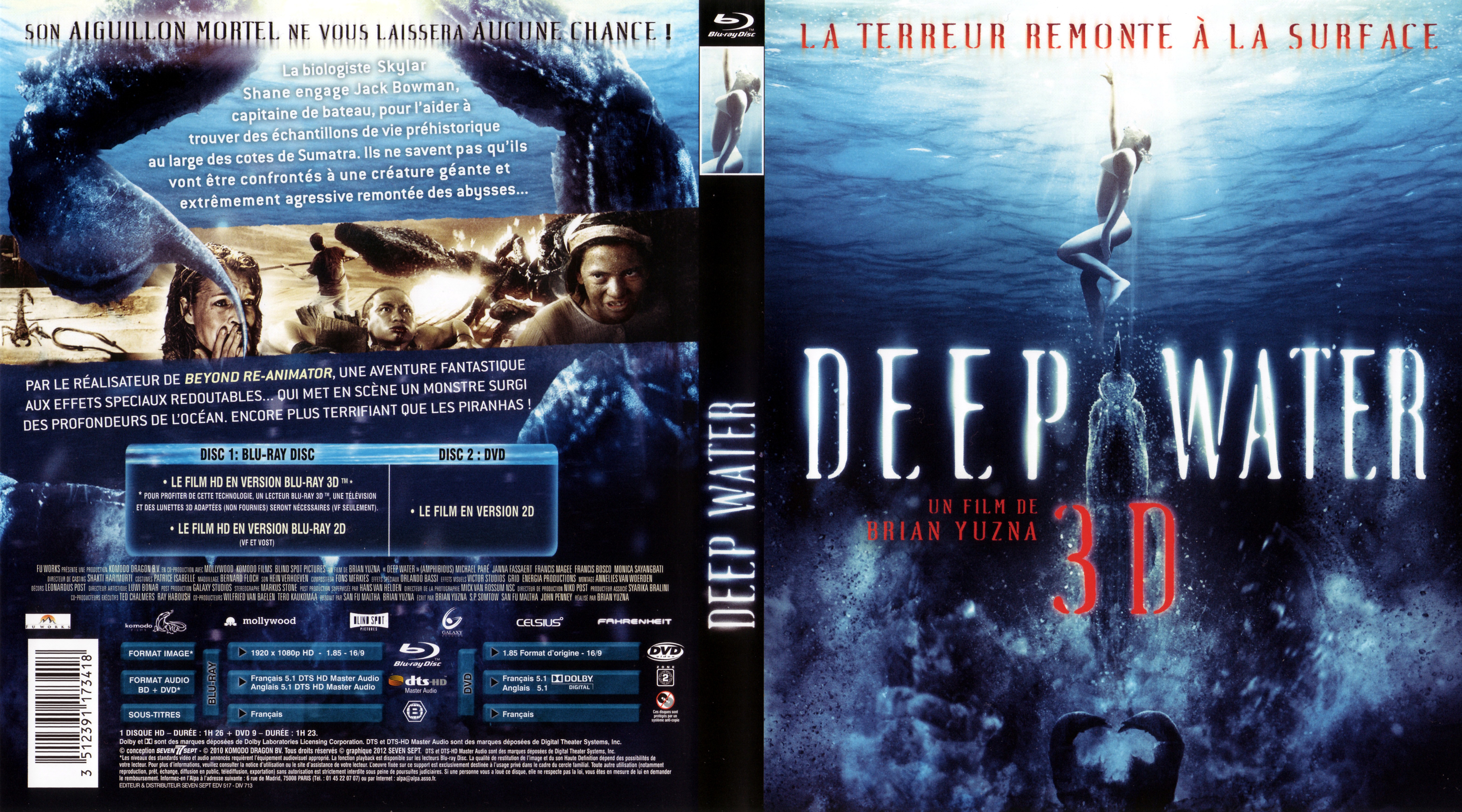 Jaquette DVD Deep Water 3D (2010) (BLU-RAY)