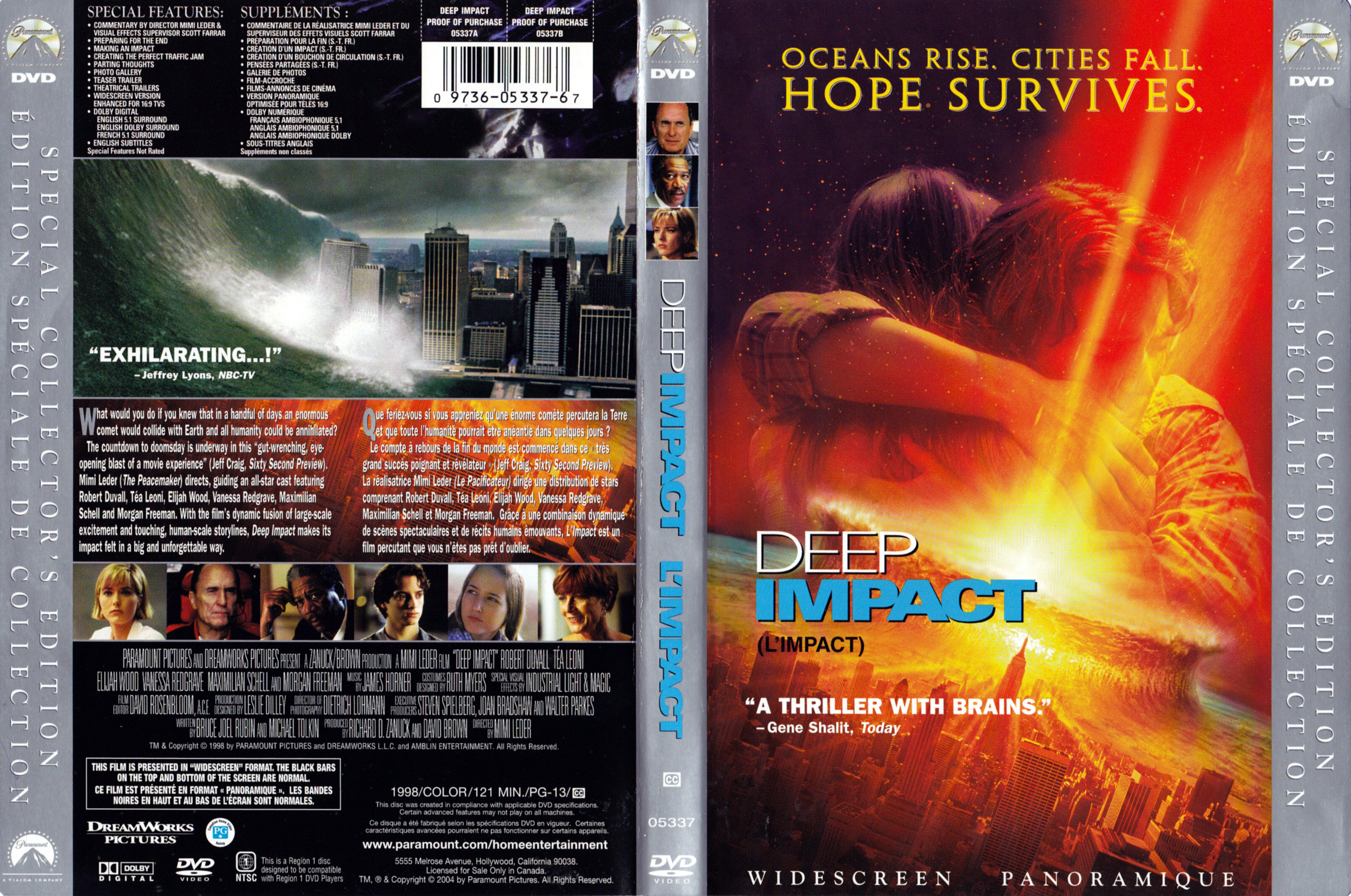 Jaquette DVD Deep impact - L