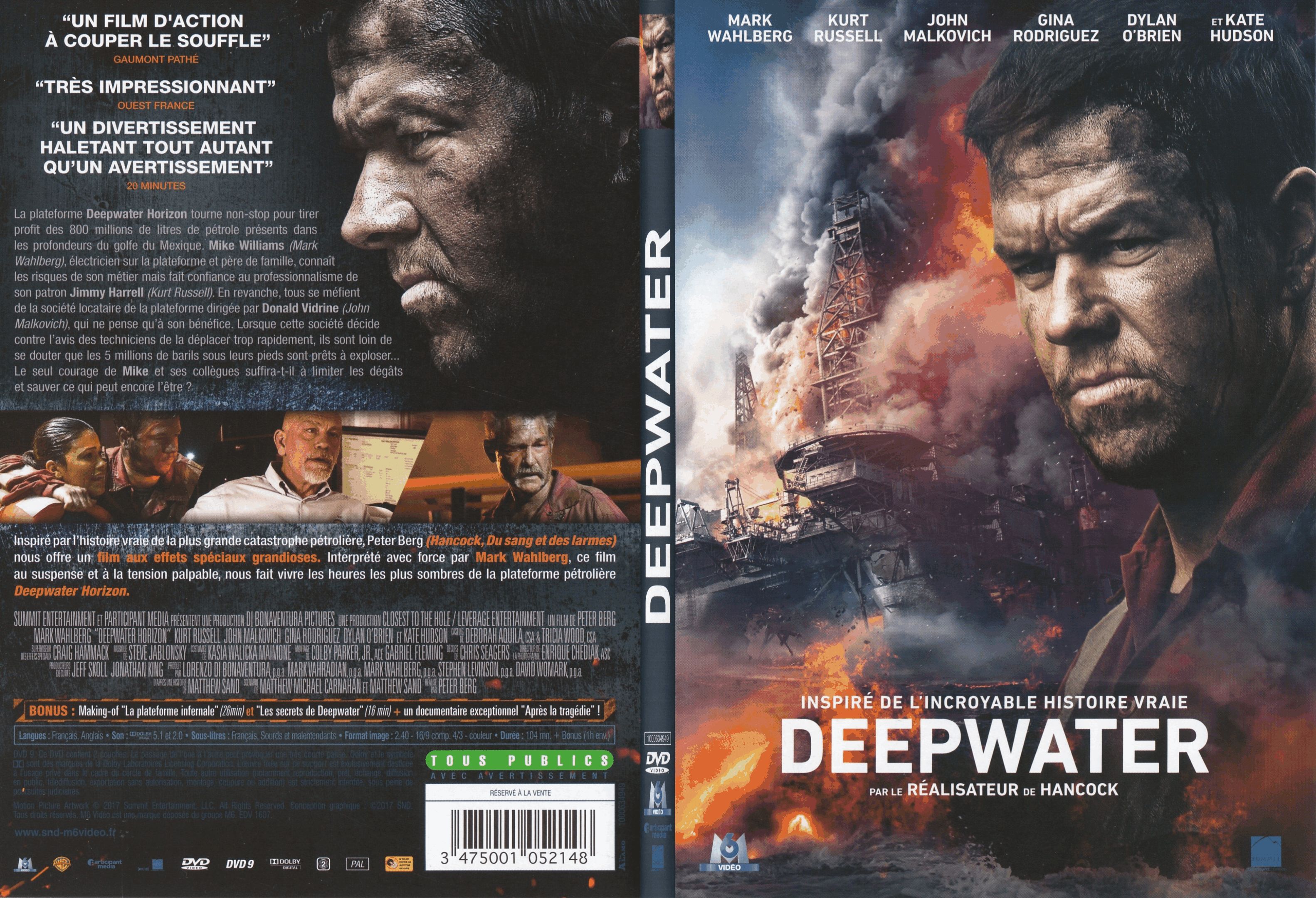 Jaquette DVD Deepwater (2017) - SLIM