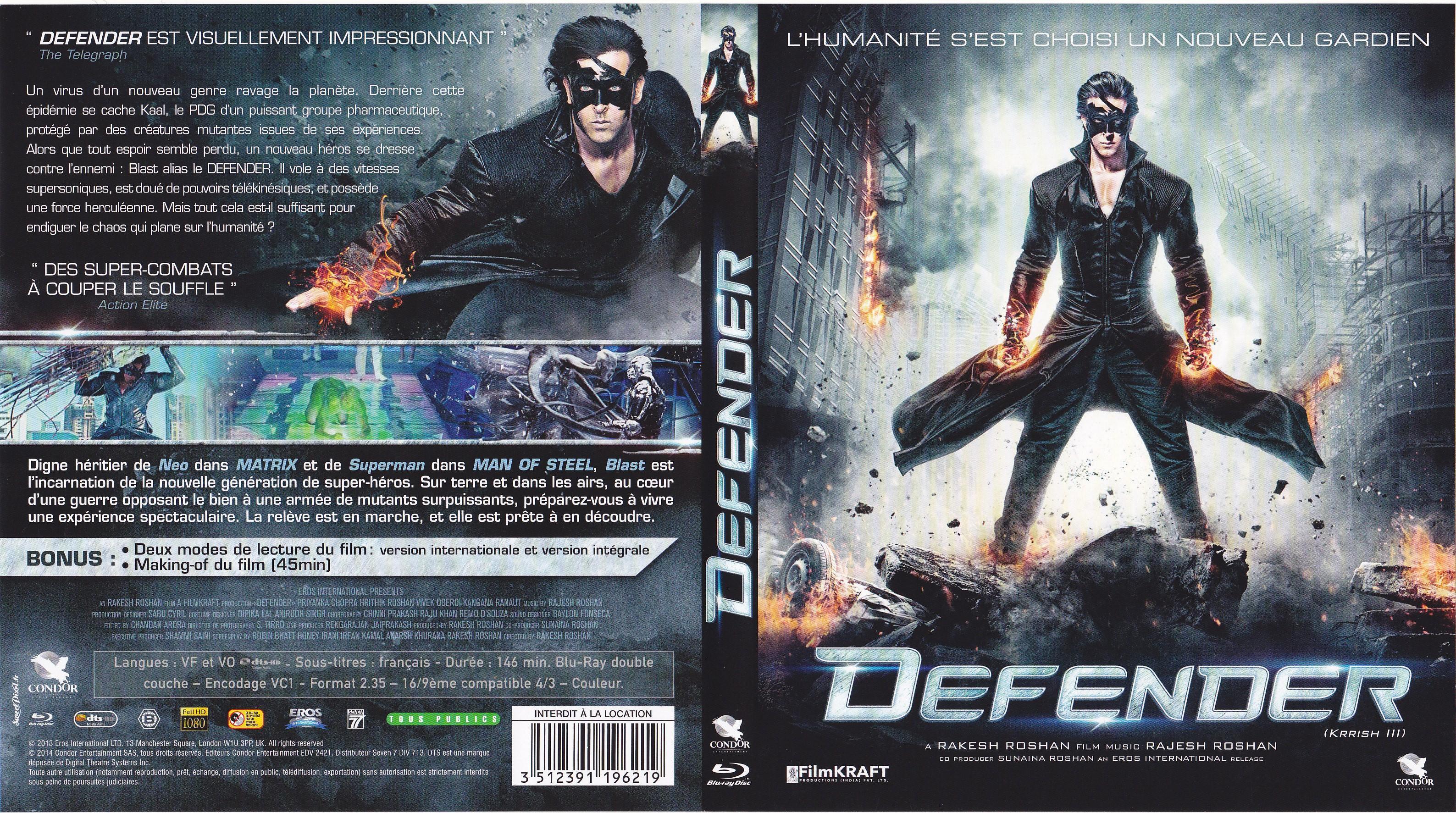 Jaquette DVD Defender (BLU-RAY)