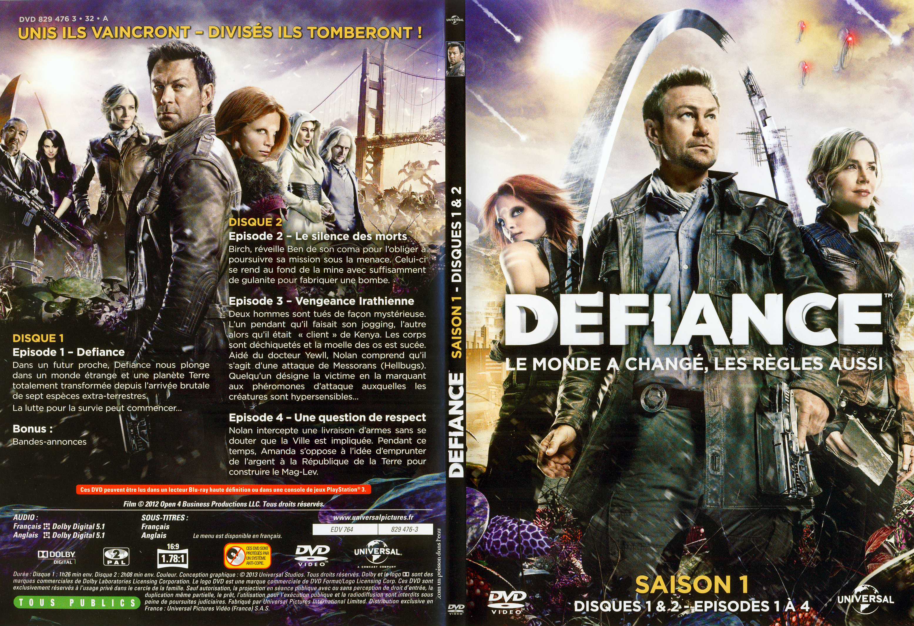 Jaquette DVD Defiance Saison 1 DVD 1