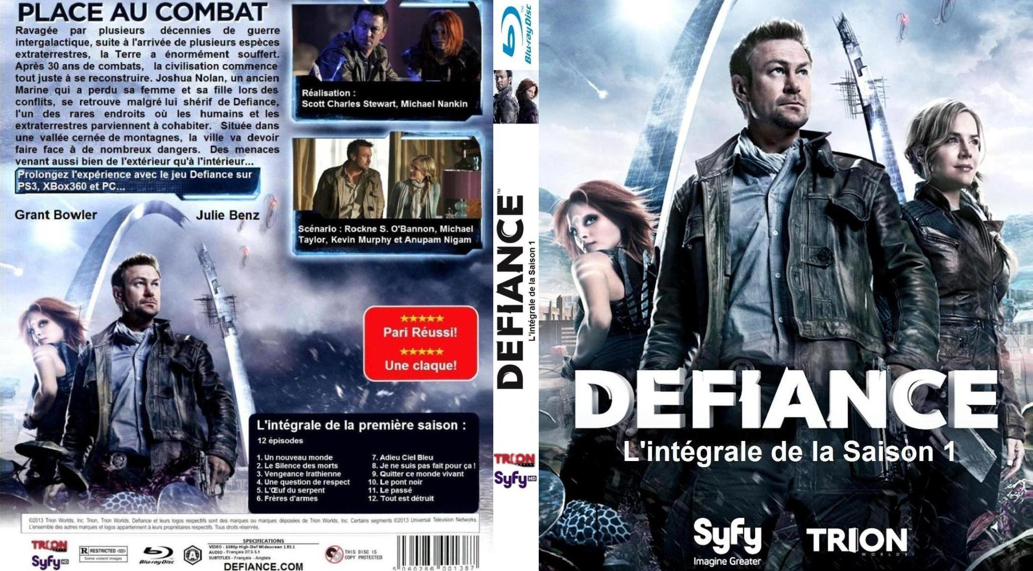 Jaquette DVD Defiance Saison 1 custom (BLU-RAY)