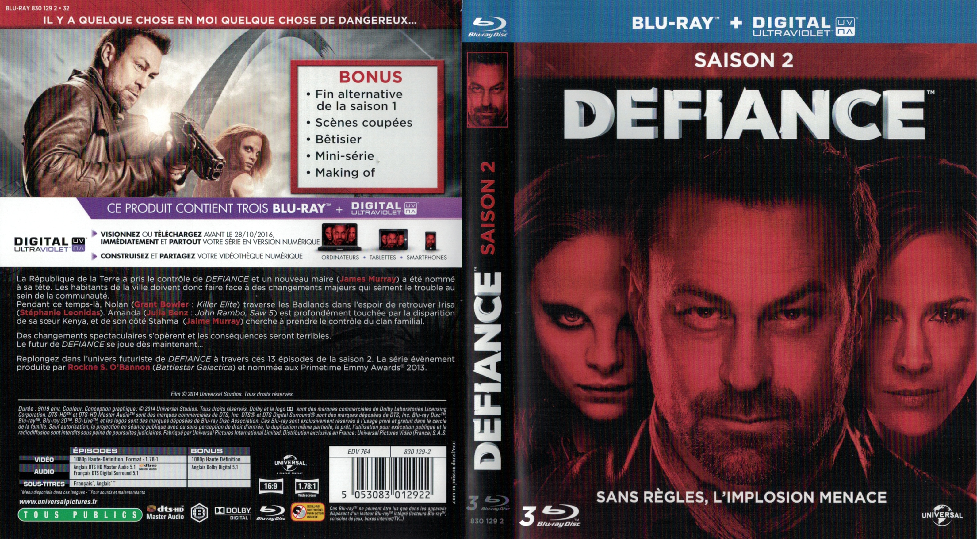 Jaquette DVD Defiance Saison 2 (BLU-RAY)