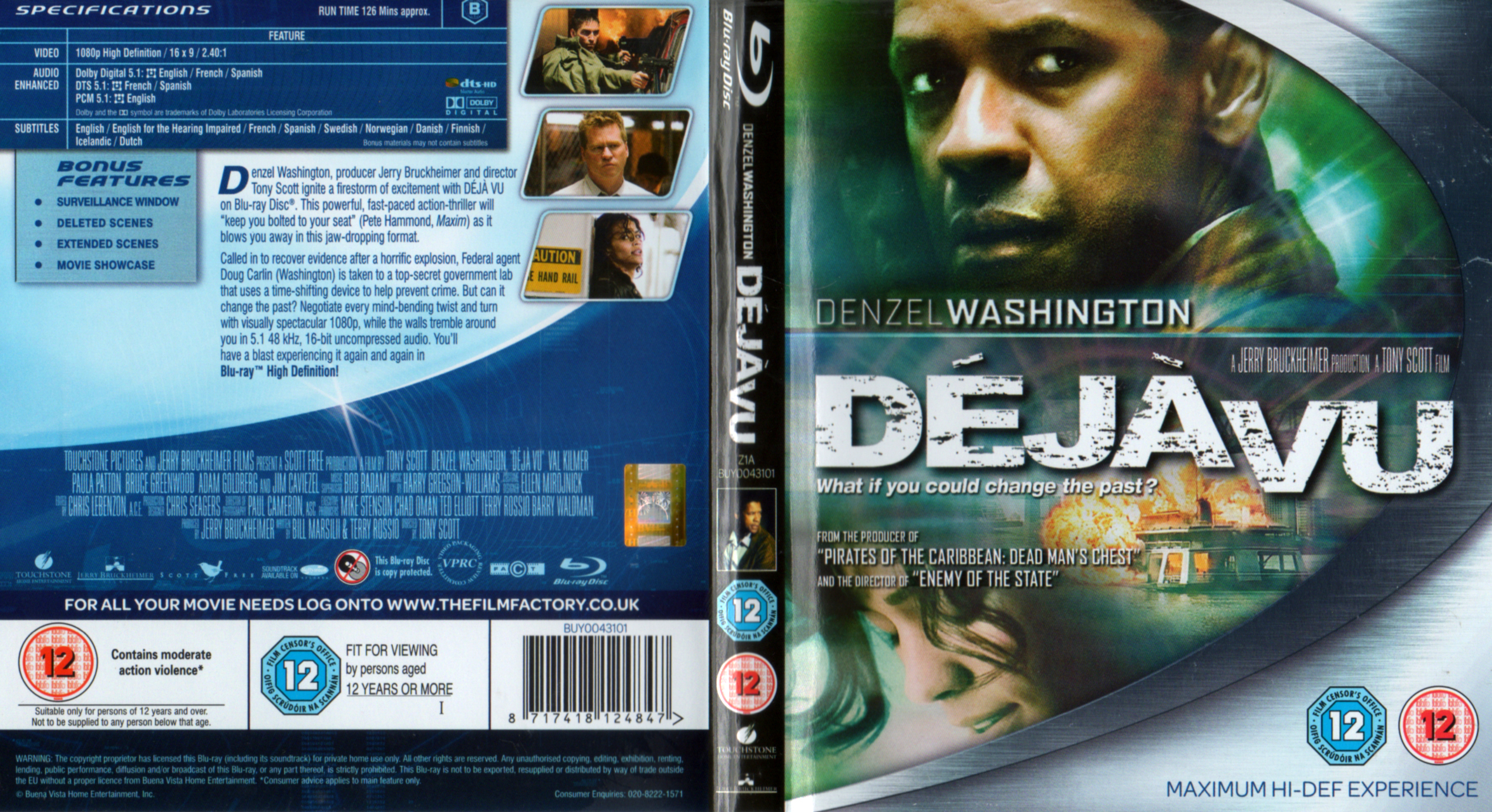 Jaquette DVD Deja vu (BLU-RAY) v2