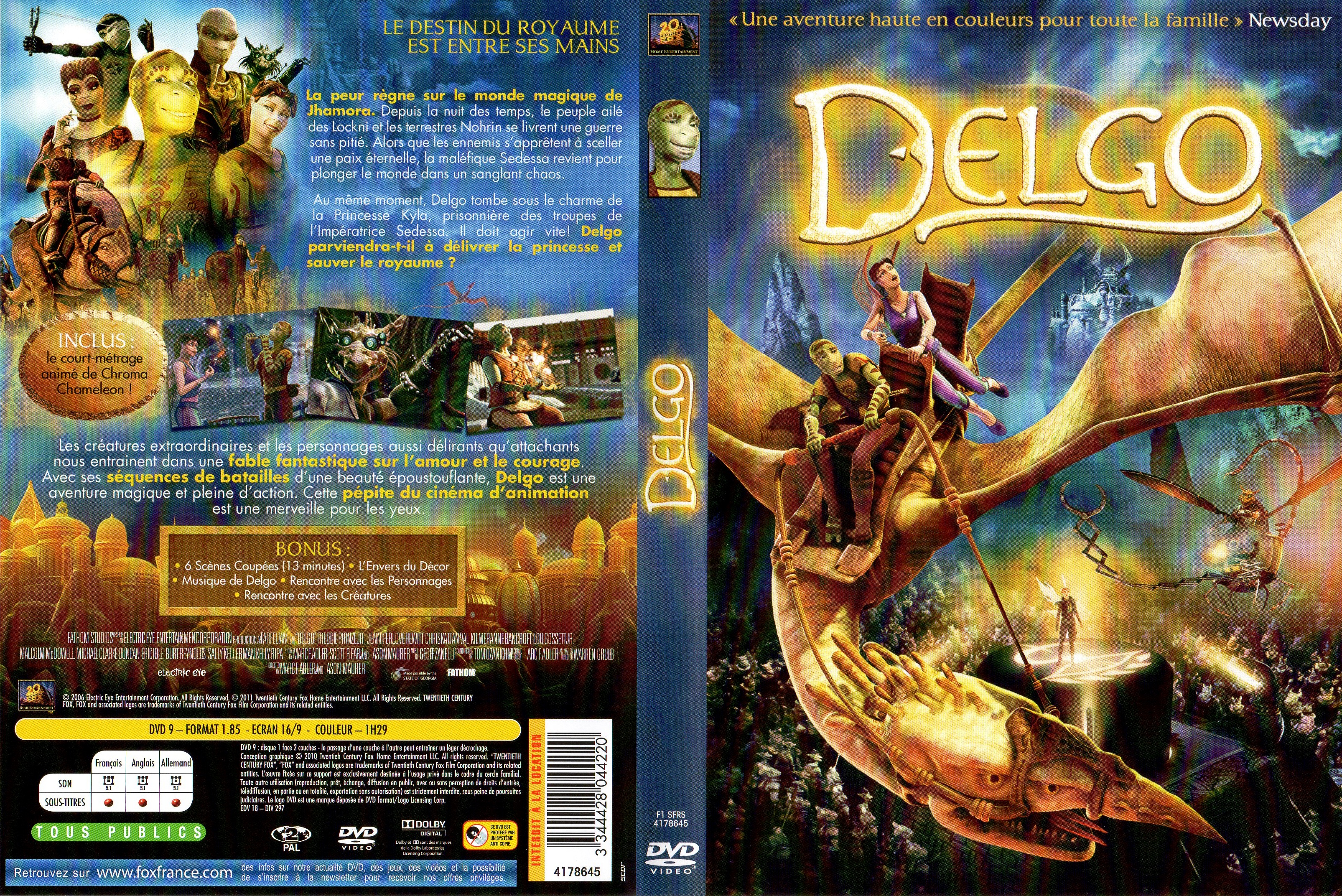 Jaquette DVD Delgo v2