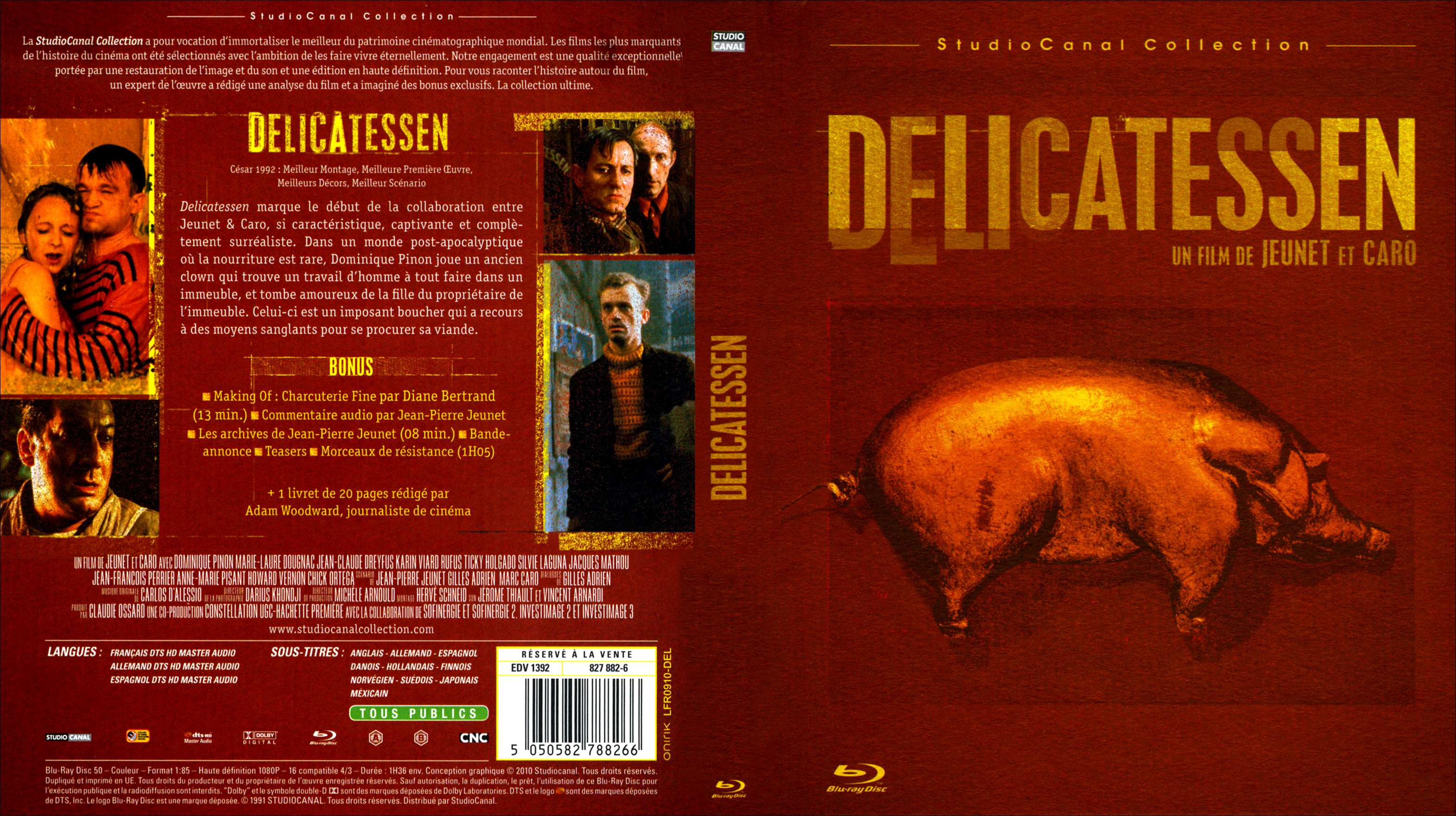 Jaquette DVD Delicatessen (BLU-RAY)