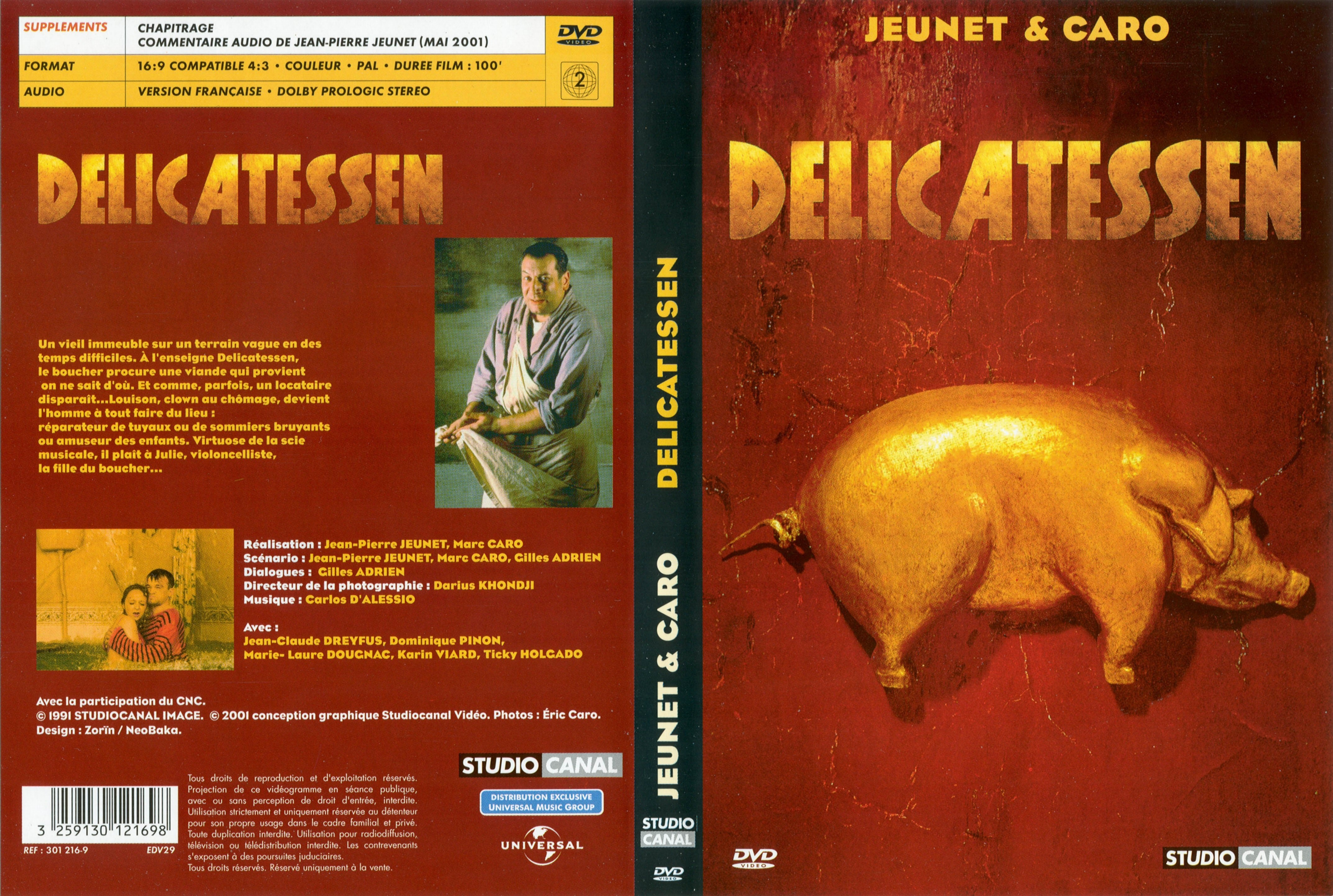 Jaquette DVD Delicatessen v2