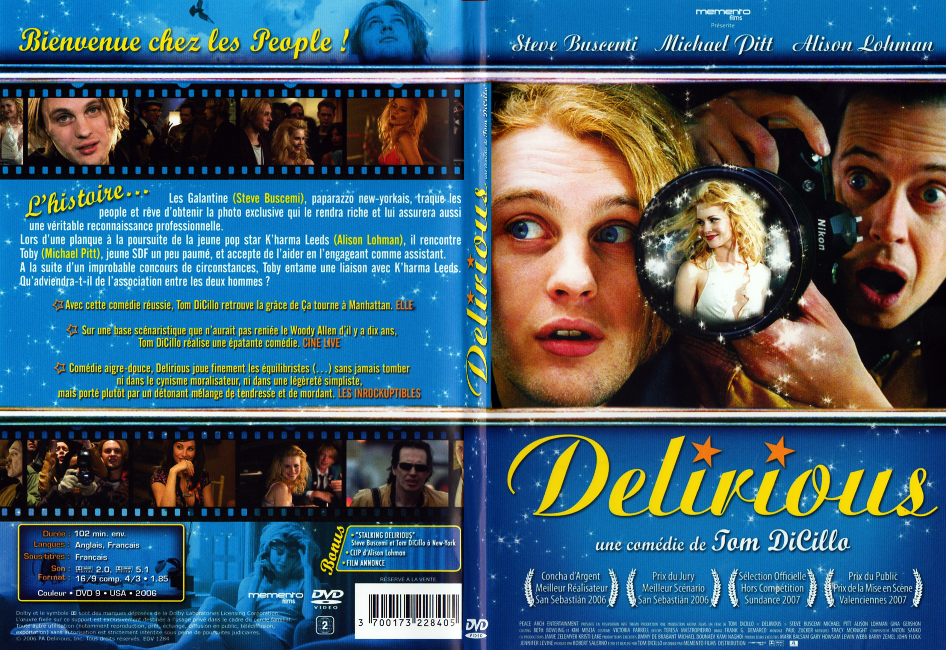 Jaquette DVD Delirious - SLIM