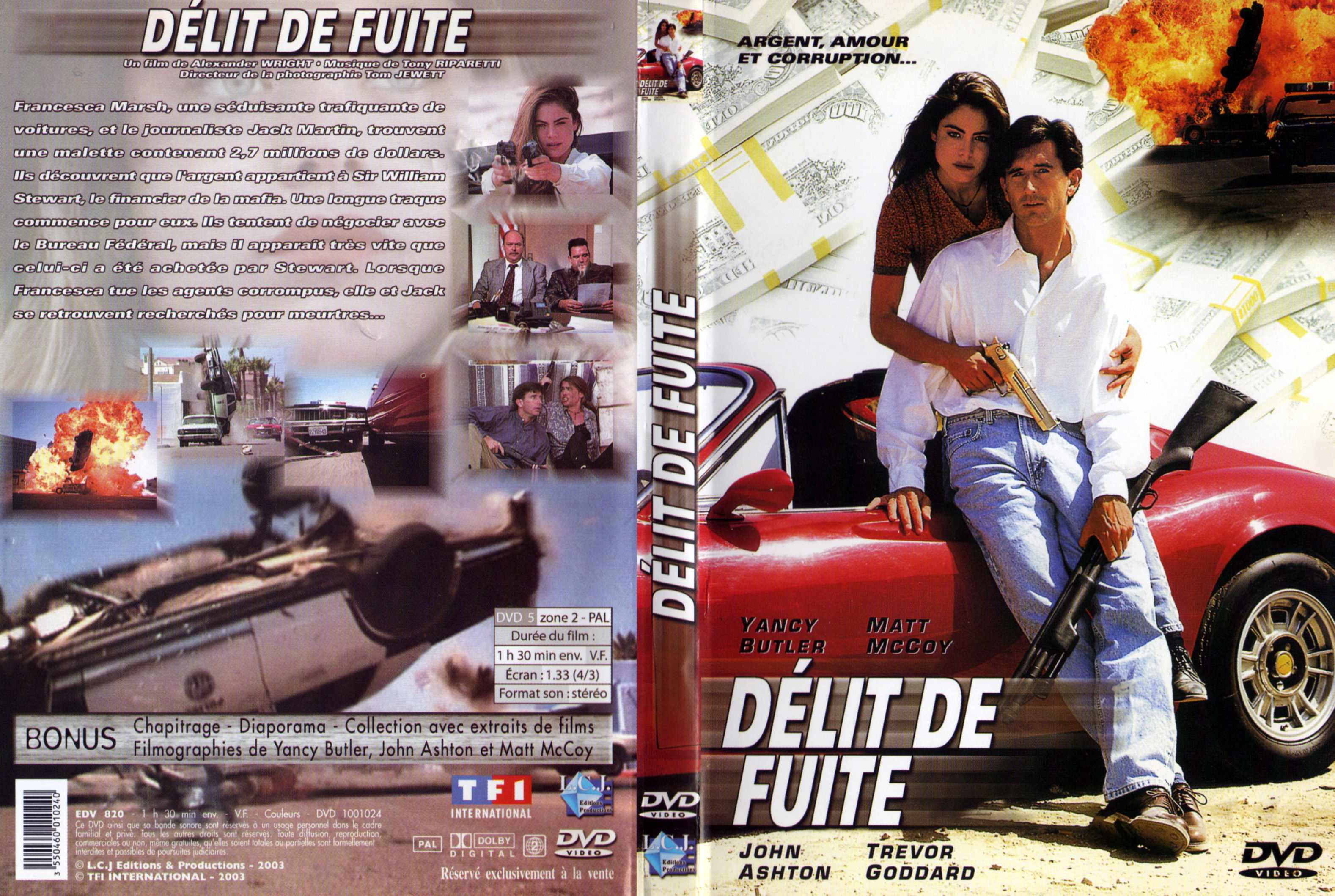 Jaquette DVD Dlit de fuite