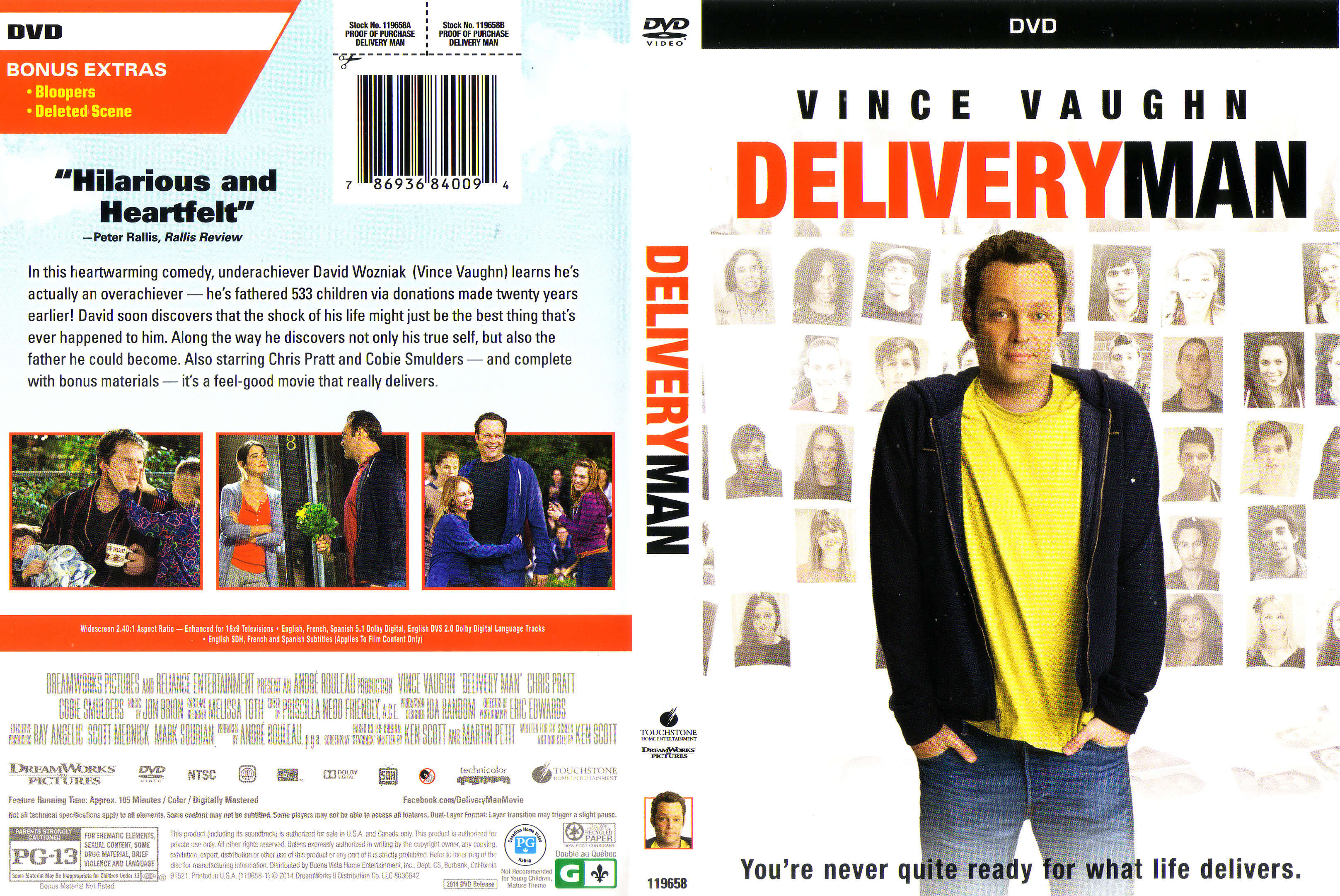 Jaquette DVD Delivery man Zone 1