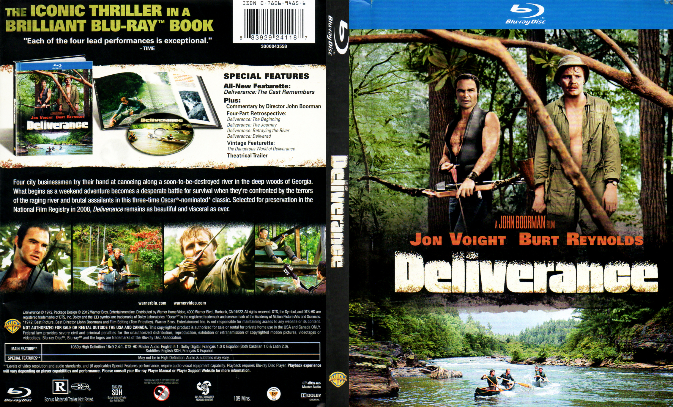 Jaquette DVD Delivrance Zone 1 (BLU-RAY) v2