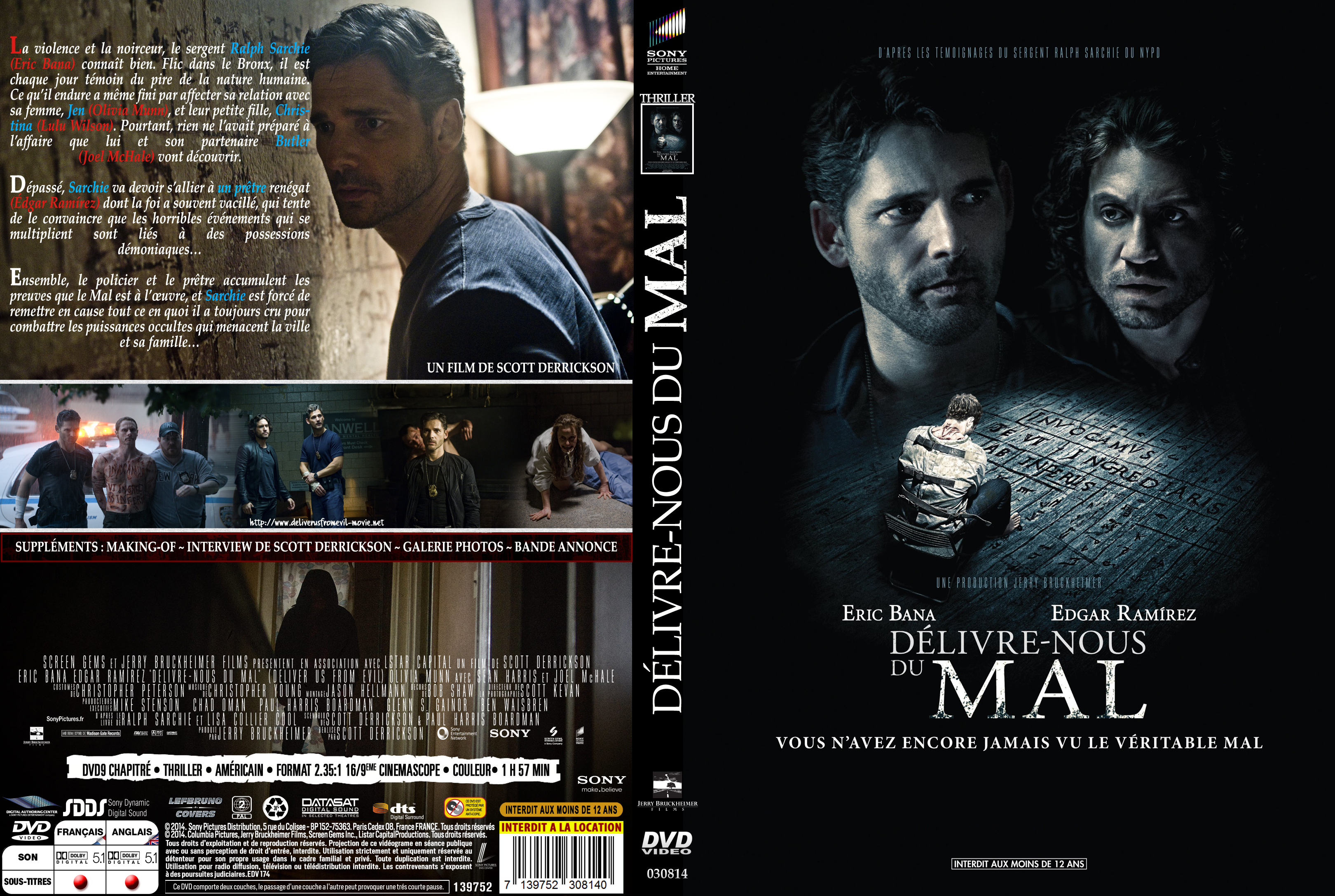 Jaquette DVD Dlivre-nous du mal (2014) custom