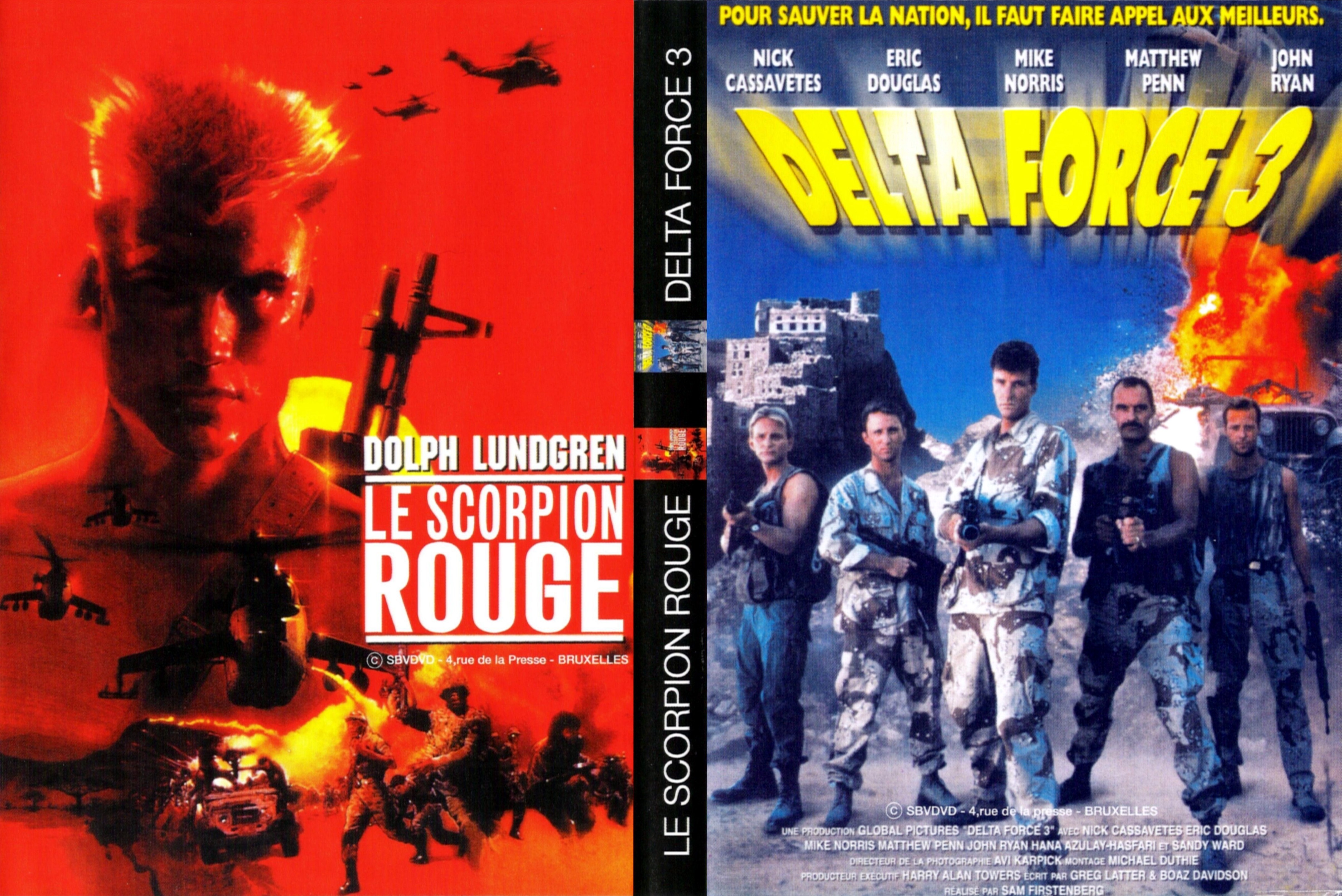 Jaquette DVD Delta force 3 + Le scorpion rouge